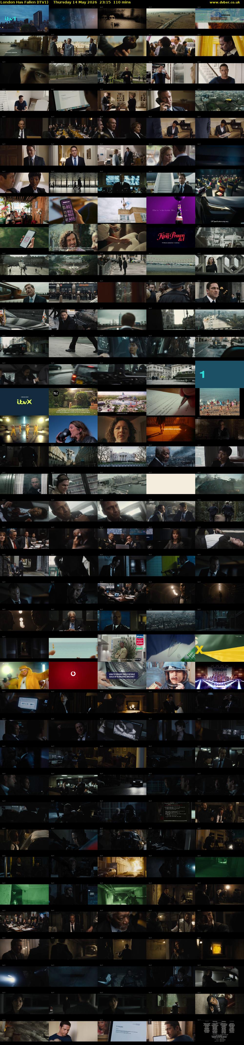 London Has Fallen (ITV1) Thursday 14 May 2026 23:15 - 01:05