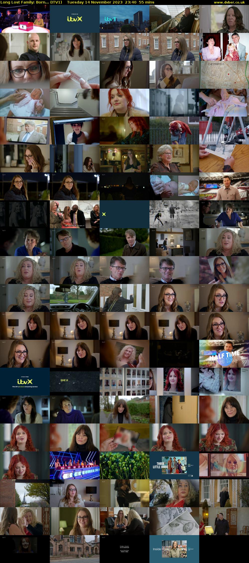Long Lost Family: Born... (ITV1) Tuesday 14 November 2023 23:40 - 00:35