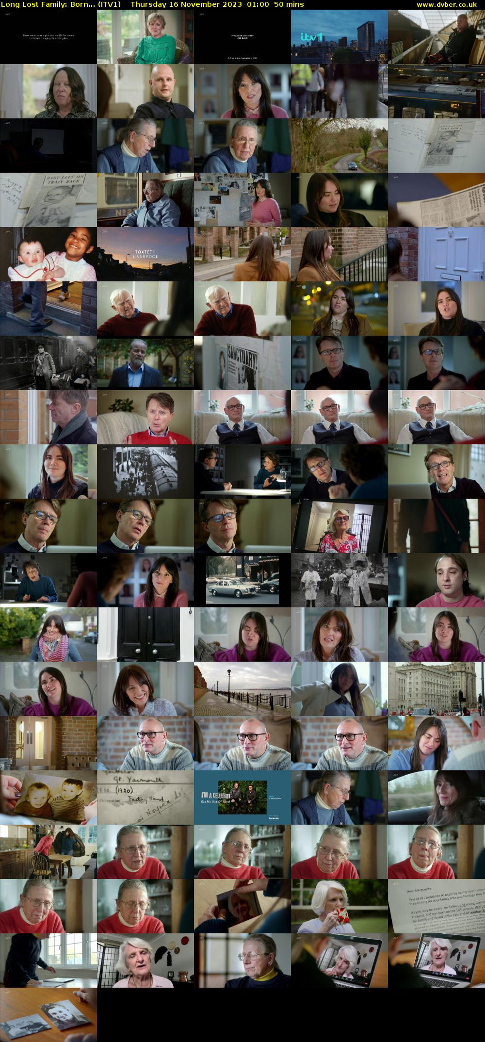 Long Lost Family: Born... (ITV1) Thursday 16 November 2023 01:00 - 01:50