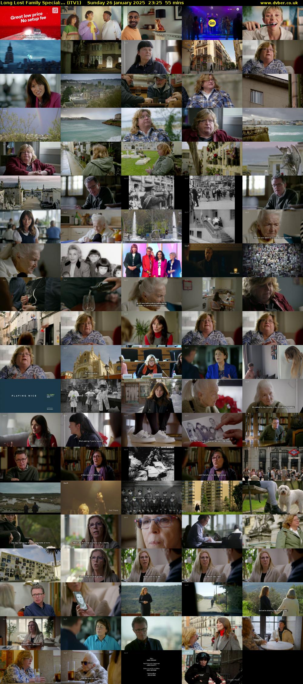 Long Lost Family Special:... (ITV1) Sunday 26 January 2025 23:25 - 00:20