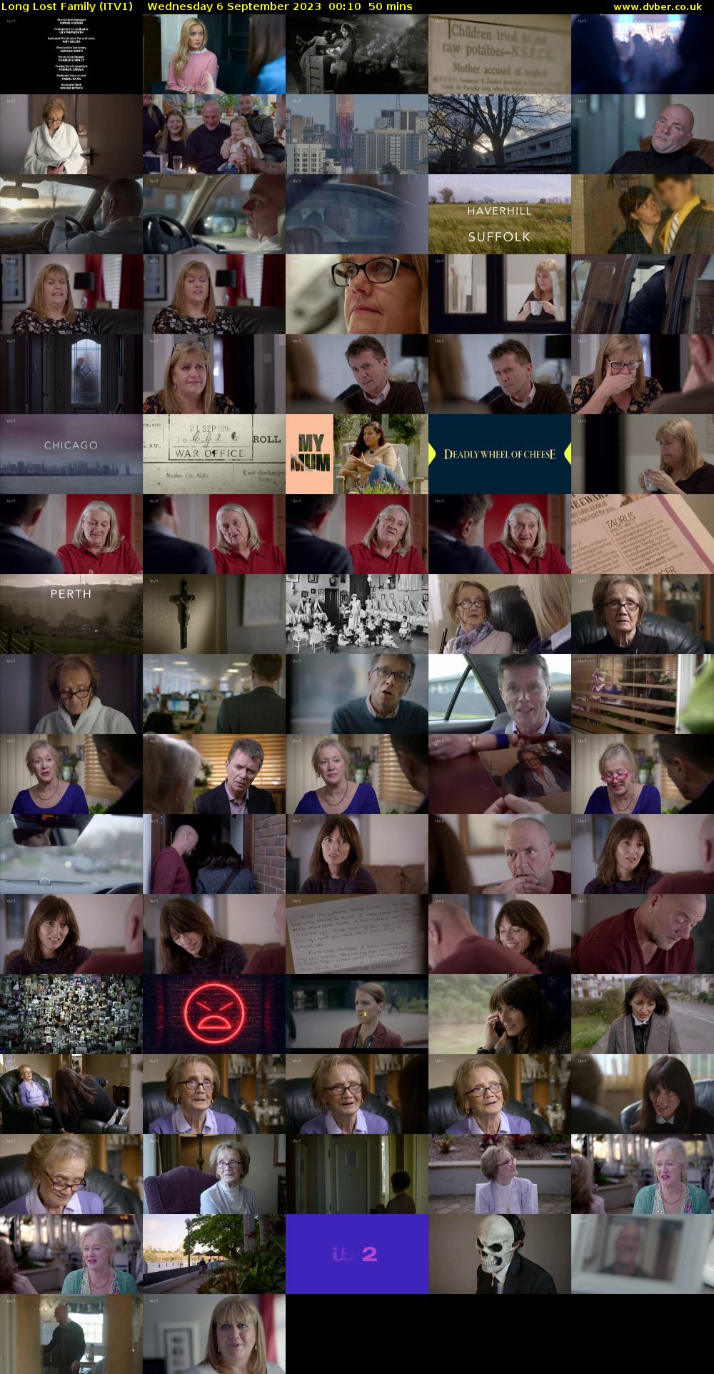 Long Lost Family (ITV1) Wednesday 6 September 2023 00:10 - 01:00