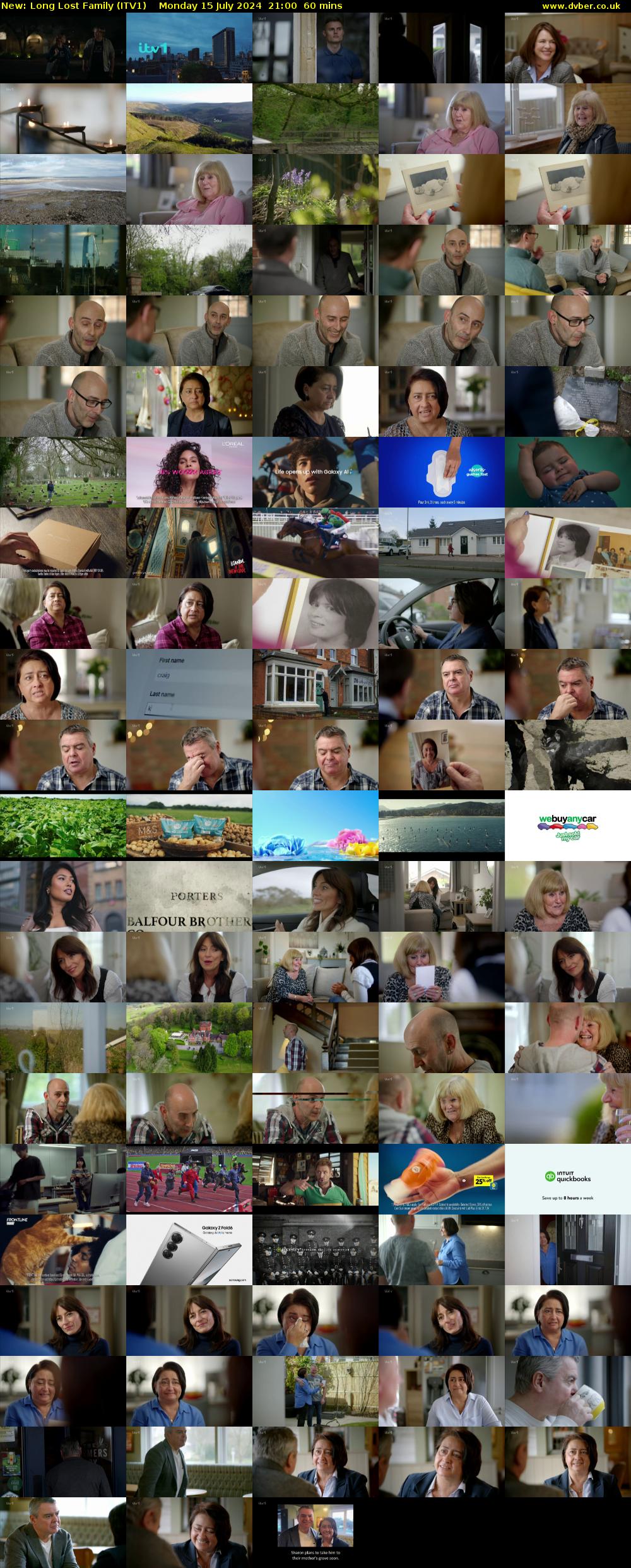 Long Lost Family (ITV1) Monday 15 July 2024 21:00 - 22:00