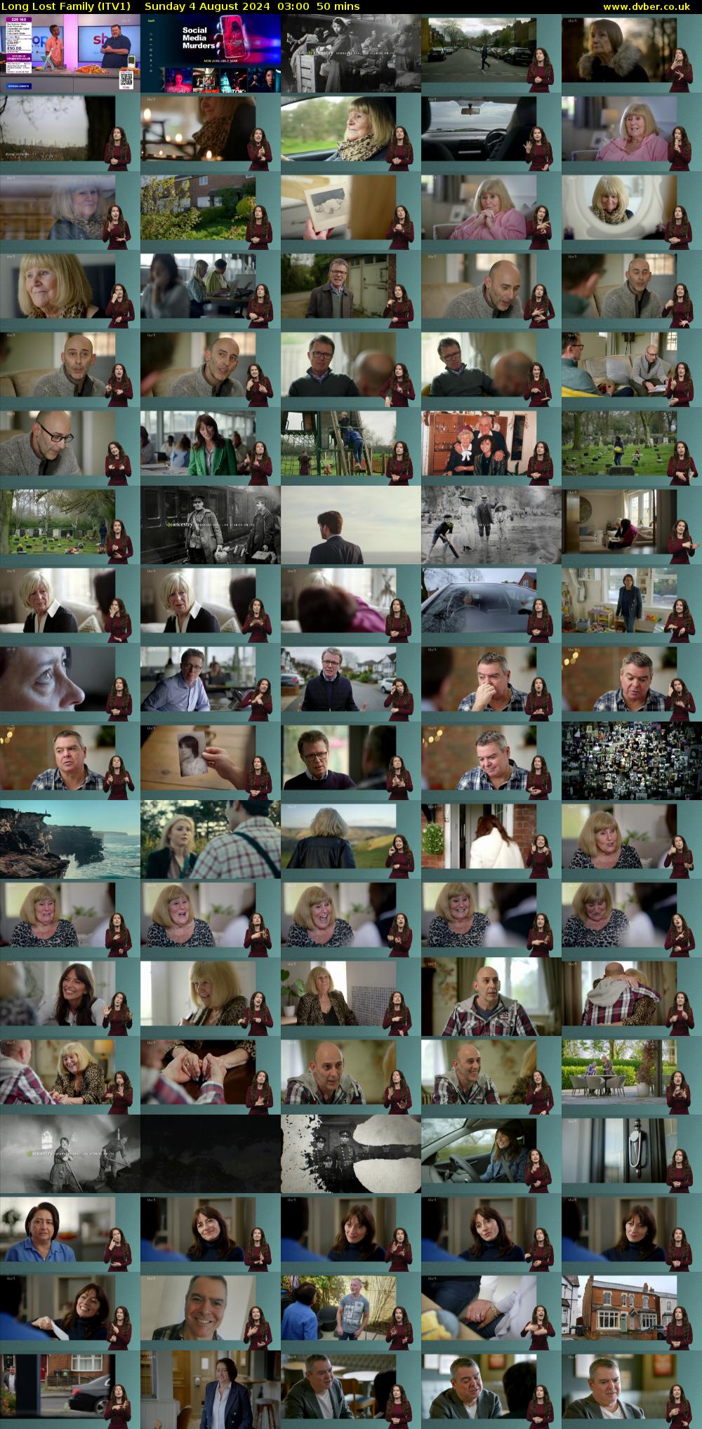 Long Lost Family (ITV1) Sunday 4 August 2024 03:00 - 03:50
