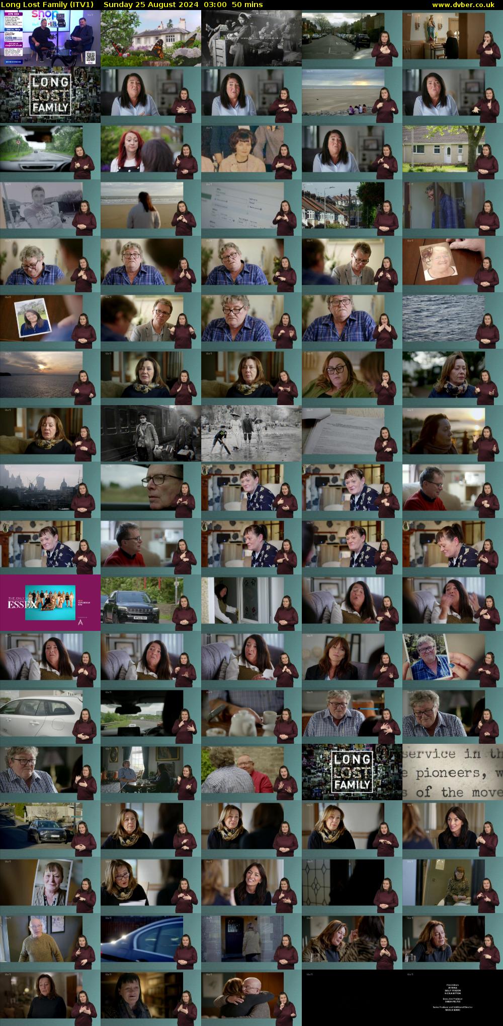 Long Lost Family (ITV1) Sunday 25 August 2024 03:00 - 03:50