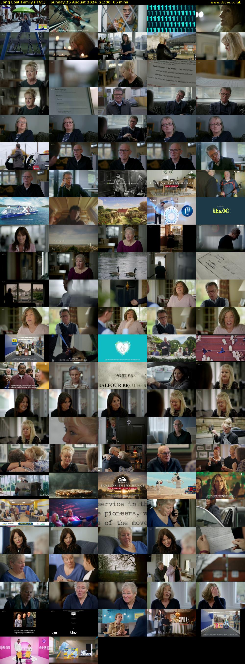 Long Lost Family (ITV1) Sunday 25 August 2024 21:00 - 22:05