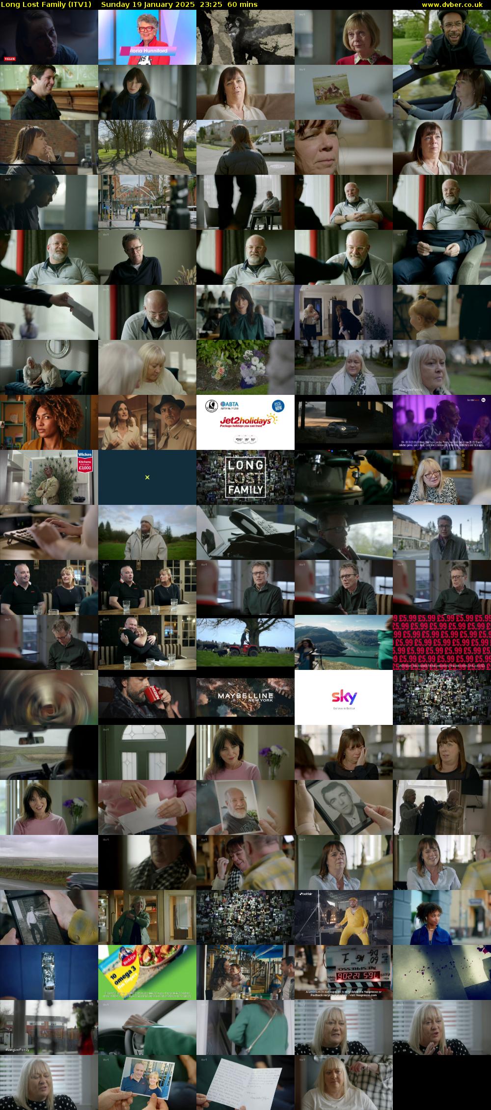 Long Lost Family (ITV1) Sunday 19 January 2025 23:25 - 00:25