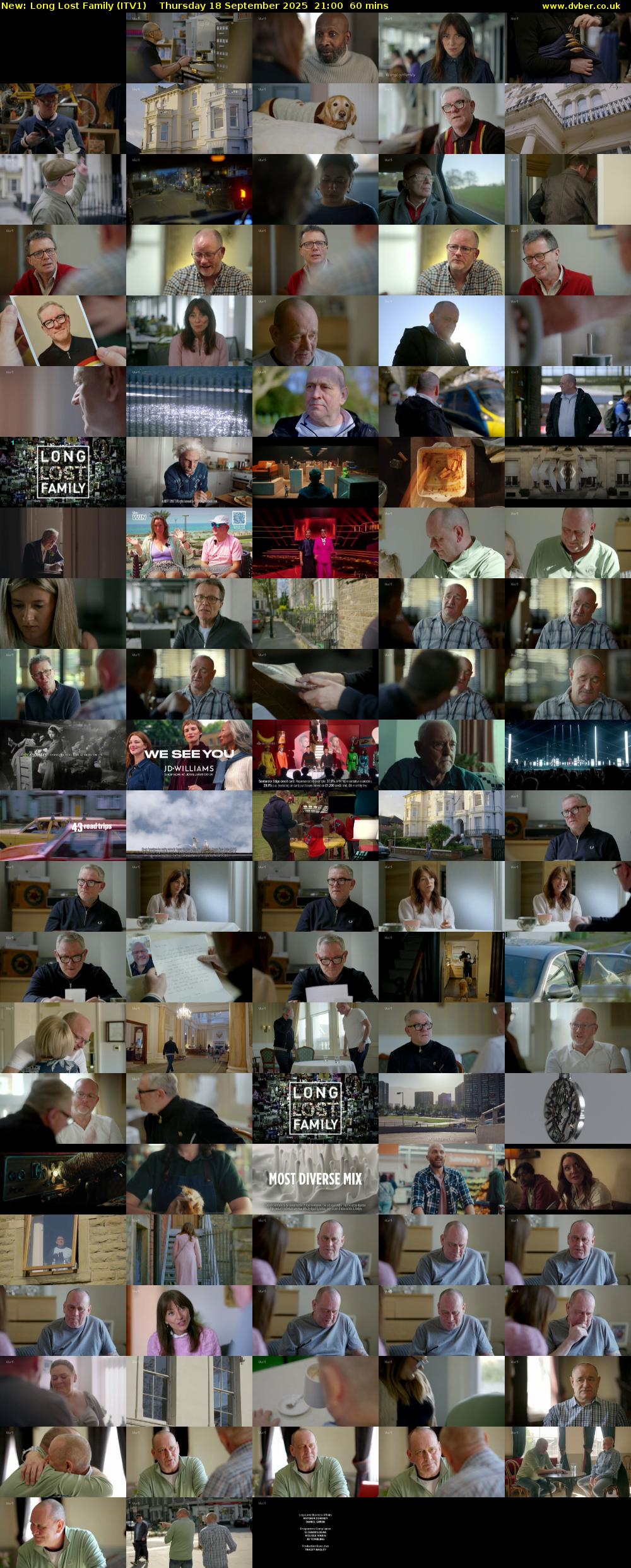 Long Lost Family (ITV1) Thursday 18 September 2025 21:00 - 22:00