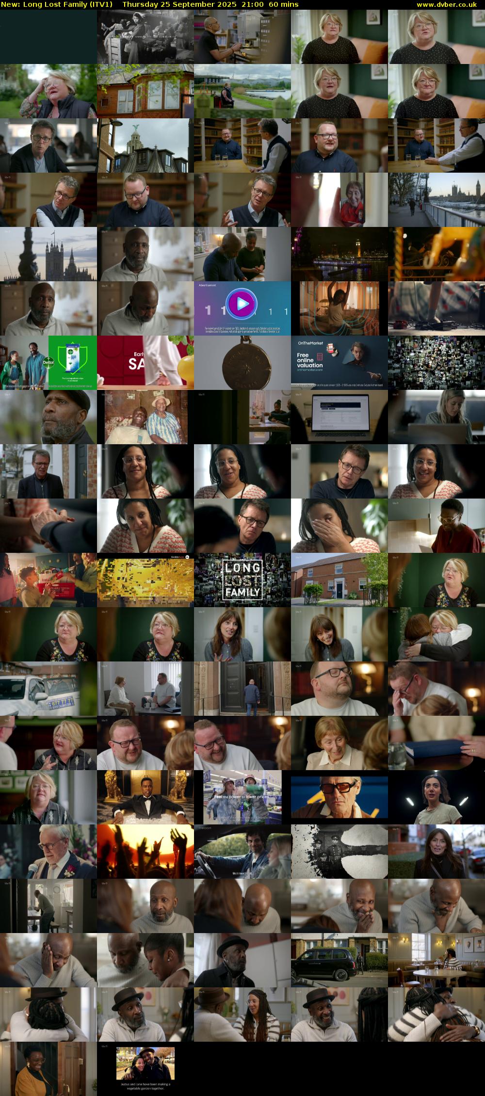 Long Lost Family (ITV1) Thursday 25 September 2025 21:00 - 22:00