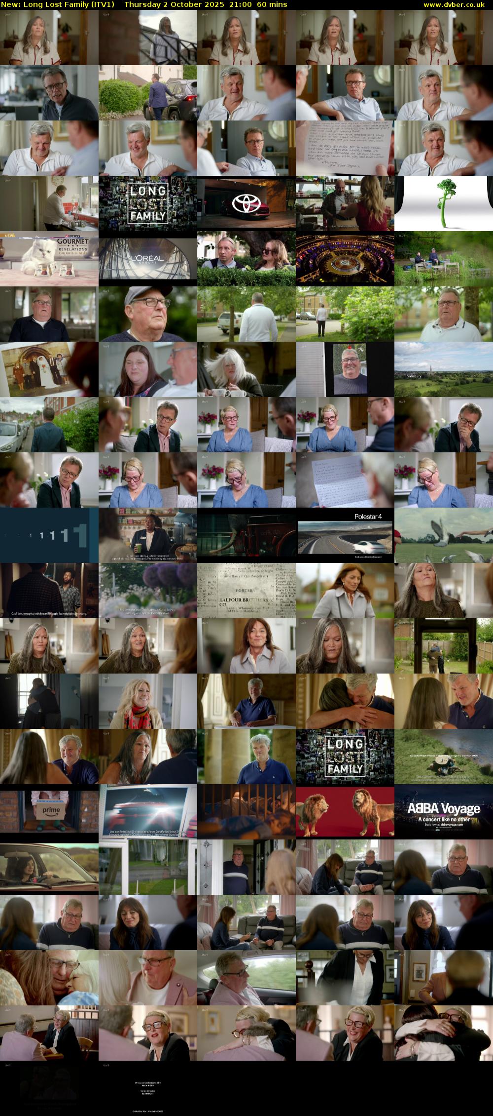 Long Lost Family (ITV1) Thursday 2 October 2025 21:00 - 22:00