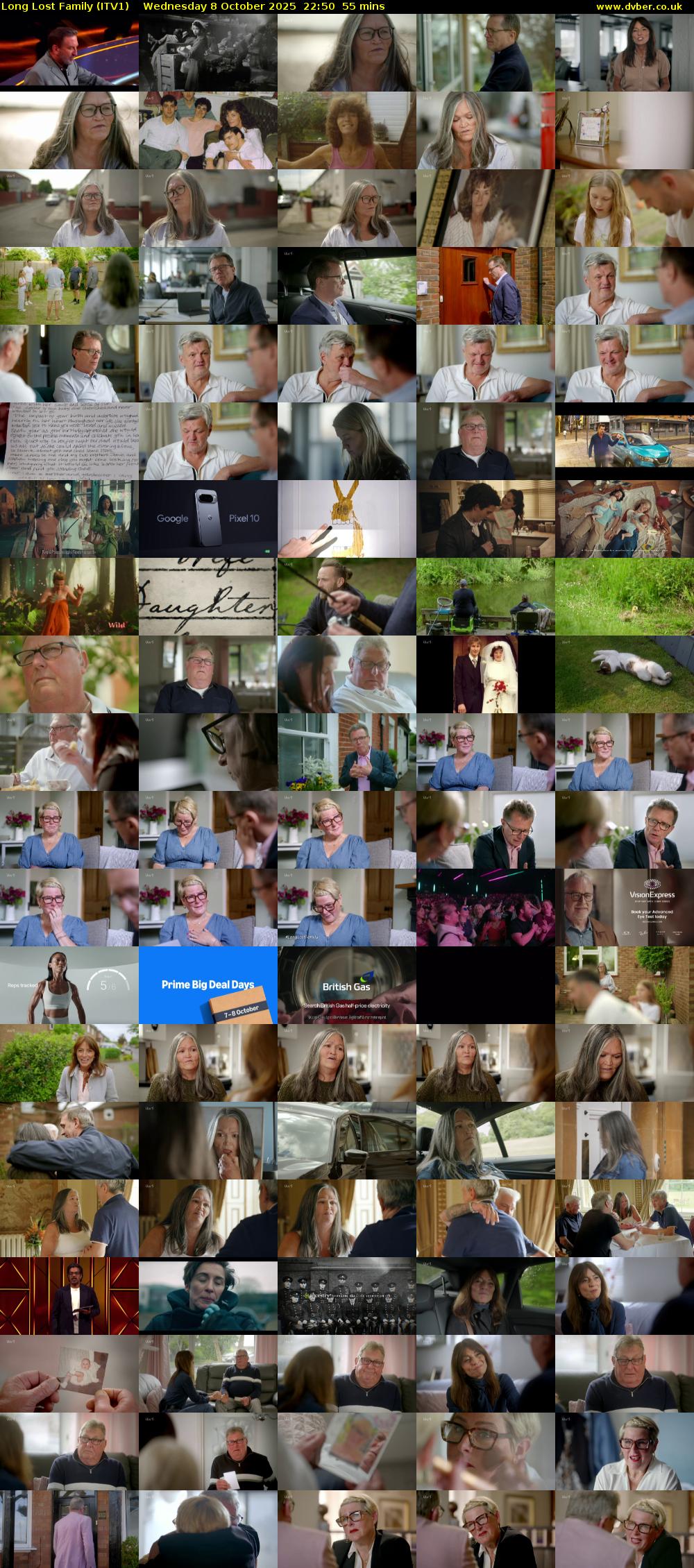 Long Lost Family (ITV1) Wednesday 8 October 2025 22:50 - 23:45