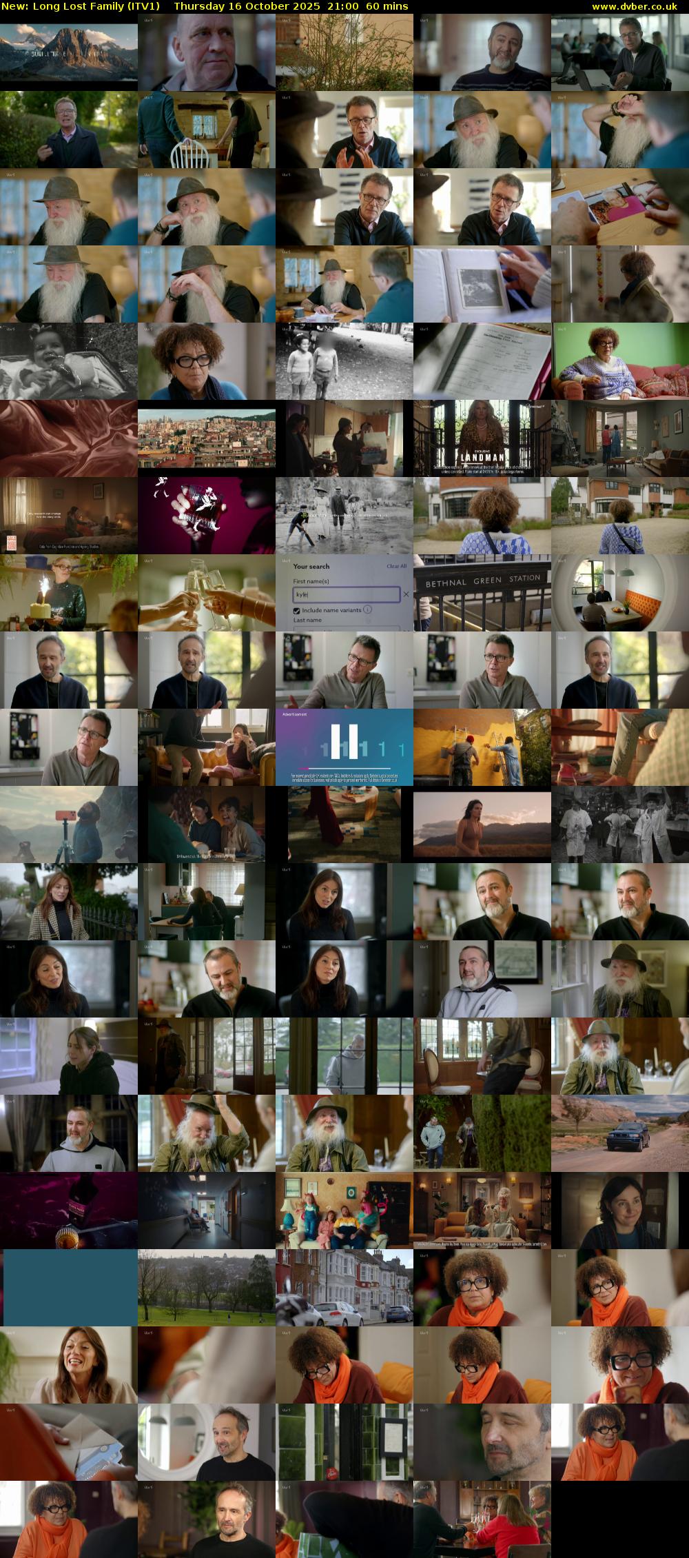 Long Lost Family (ITV1) Thursday 16 October 2025 21:00 - 22:00