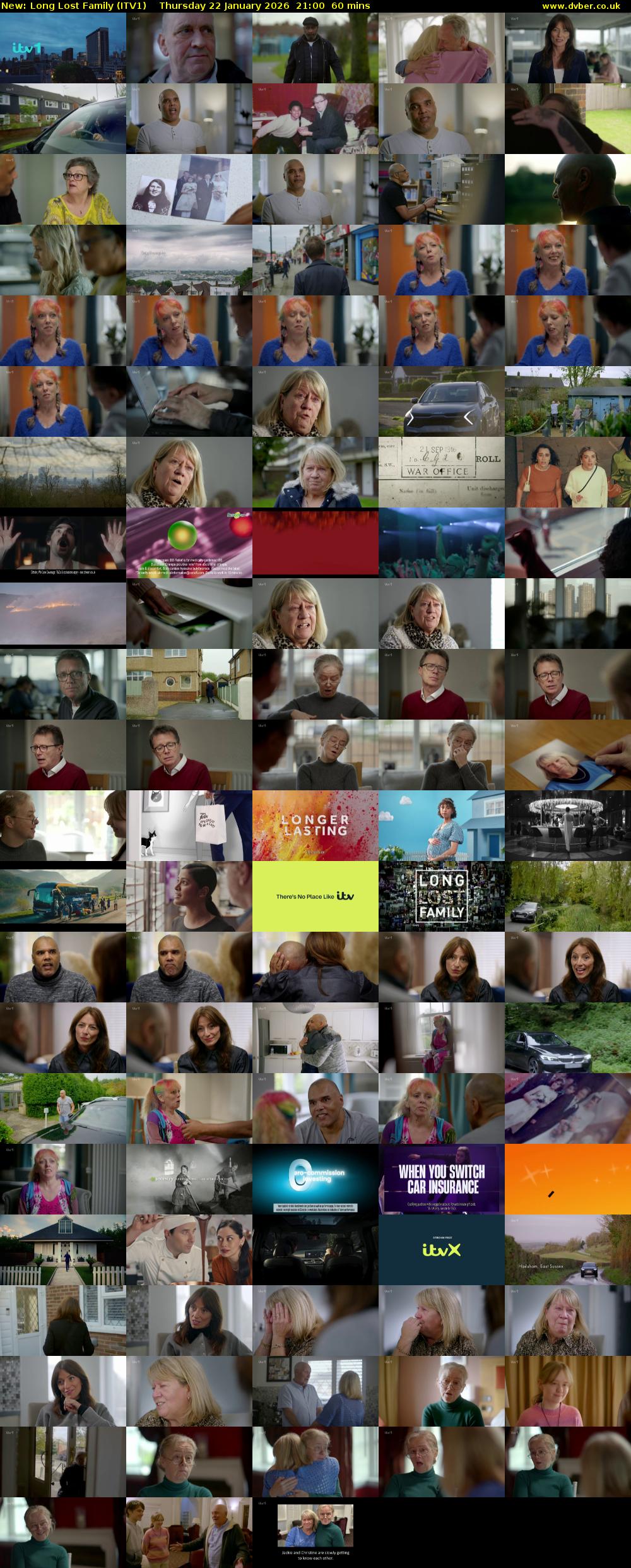 Long Lost Family (ITV1) Thursday 22 January 2026 21:00 - 22:00