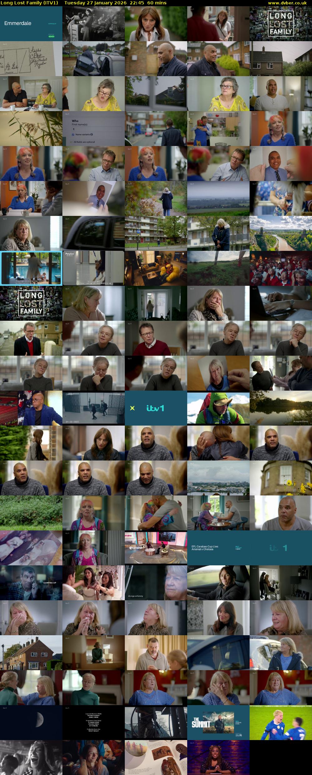 Long Lost Family (ITV1) Tuesday 27 January 2026 22:45 - 23:45