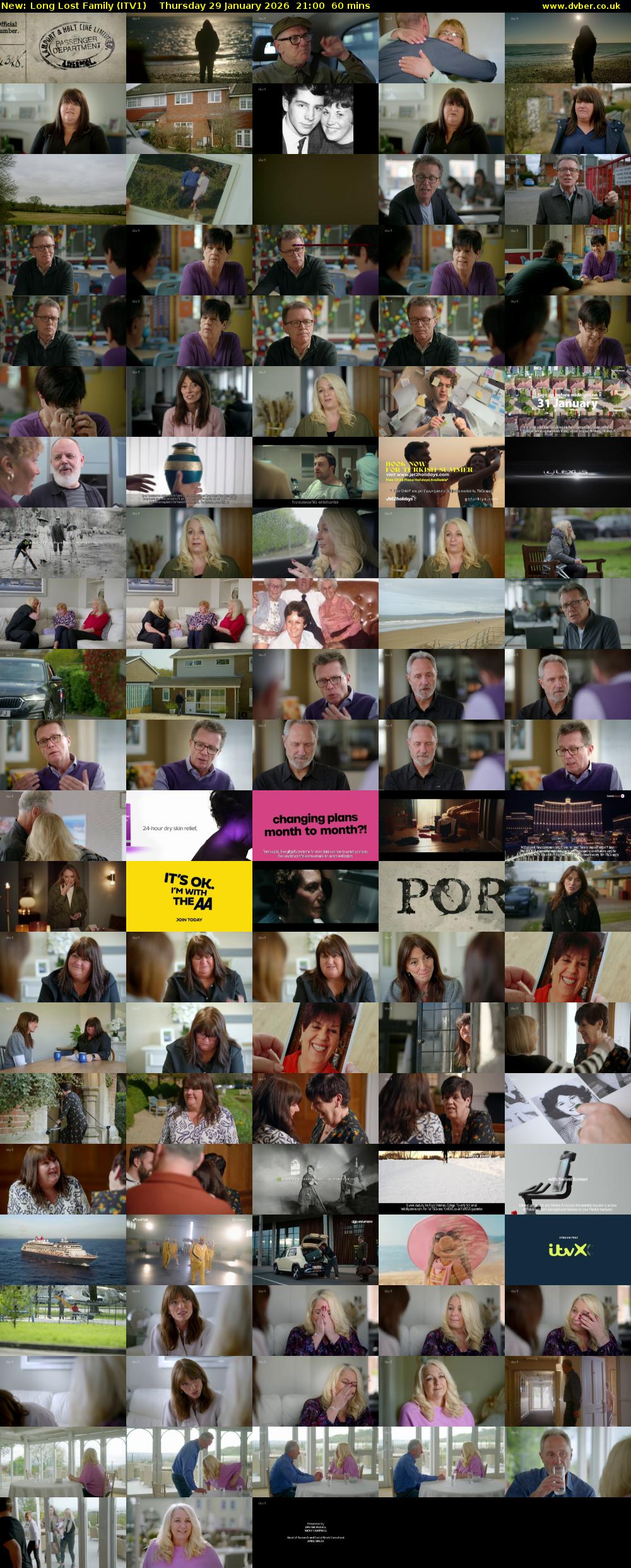 Long Lost Family (ITV1) Thursday 29 January 2026 21:00 - 22:00