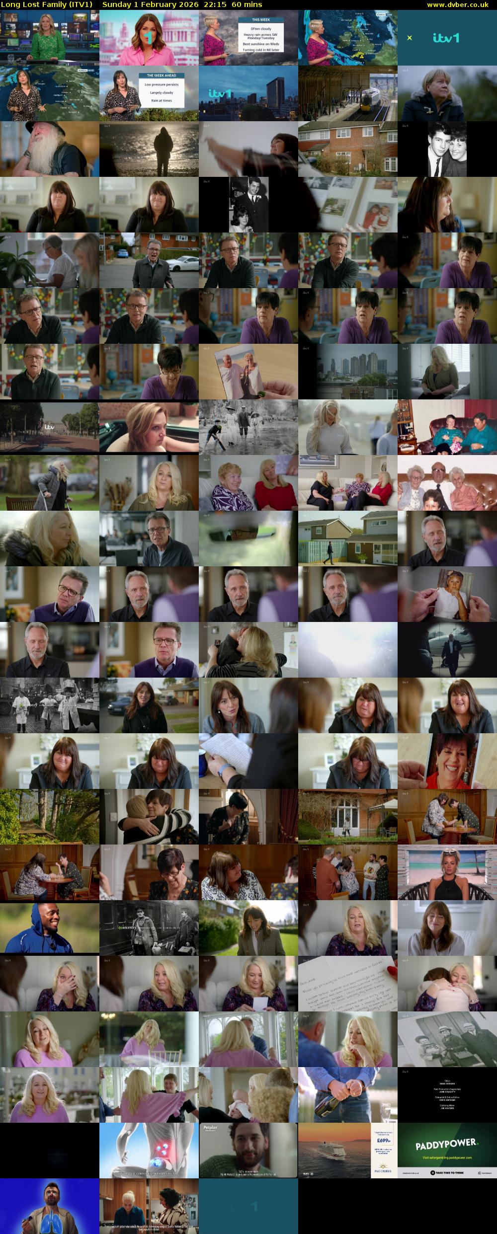 Long Lost Family (ITV1) Sunday 1 February 2026 22:15 - 23:15