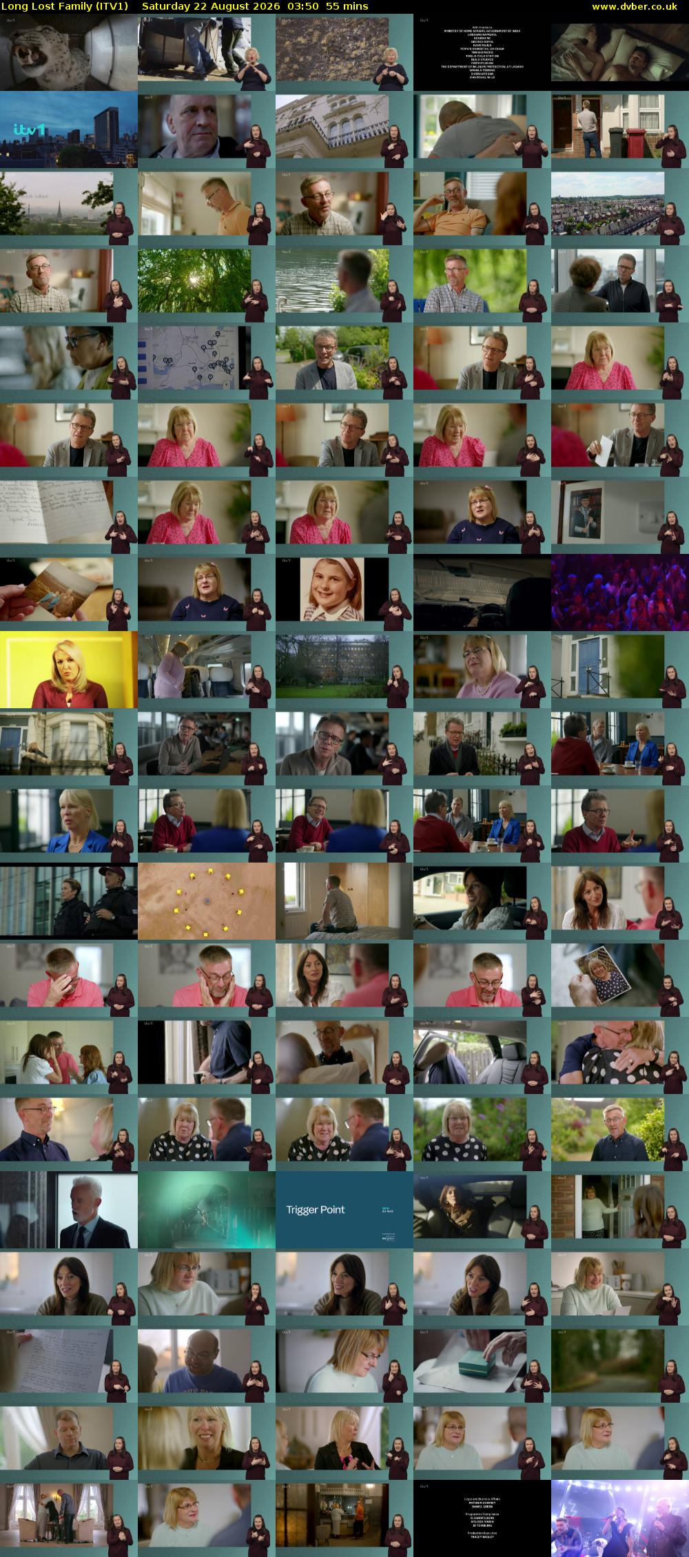 Long Lost Family (ITV1) Saturday 22 August 2026 03:50 - 04:45
