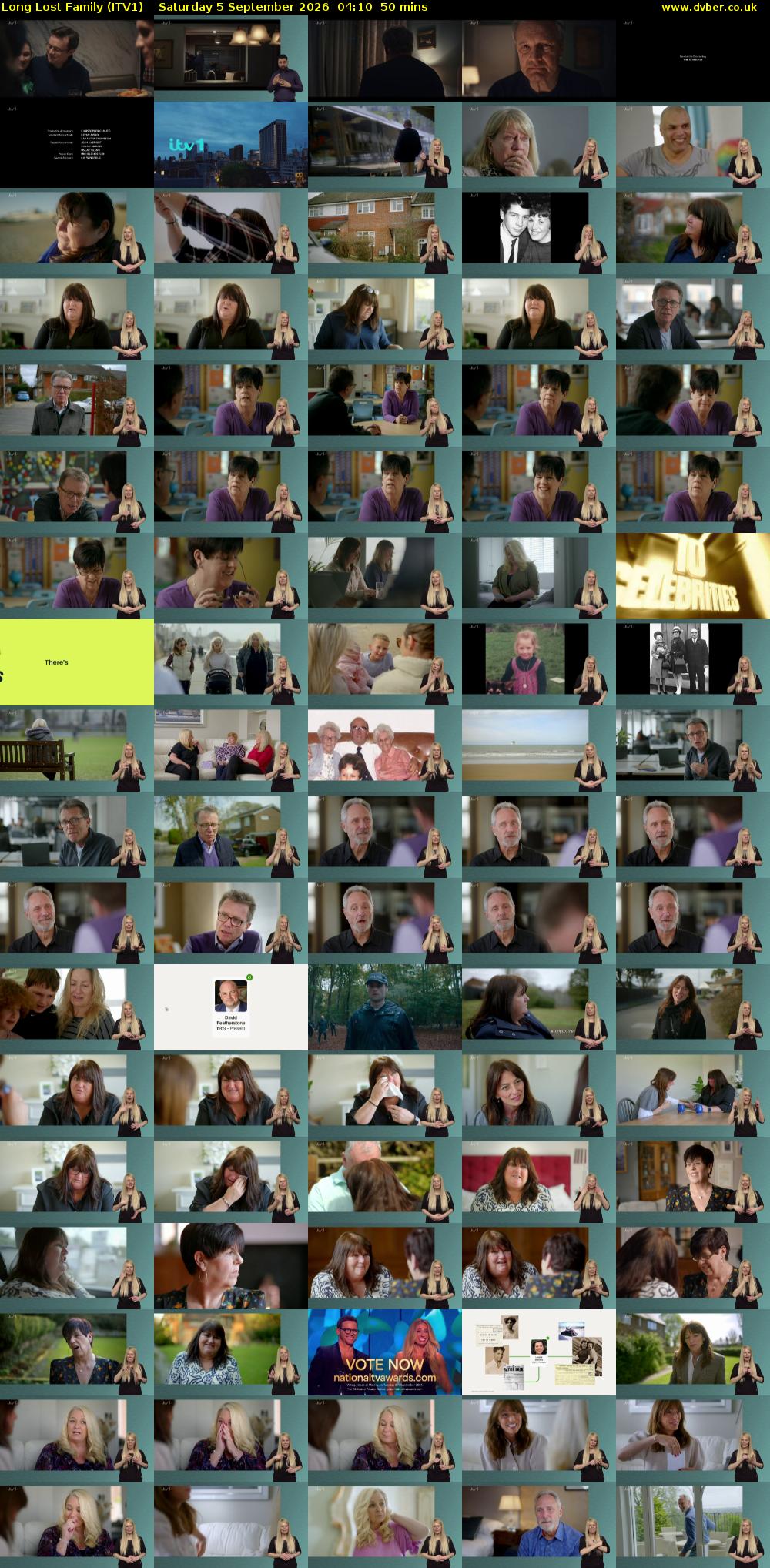 Long Lost Family (ITV1) Saturday 5 September 2026 04:10 - 05:00