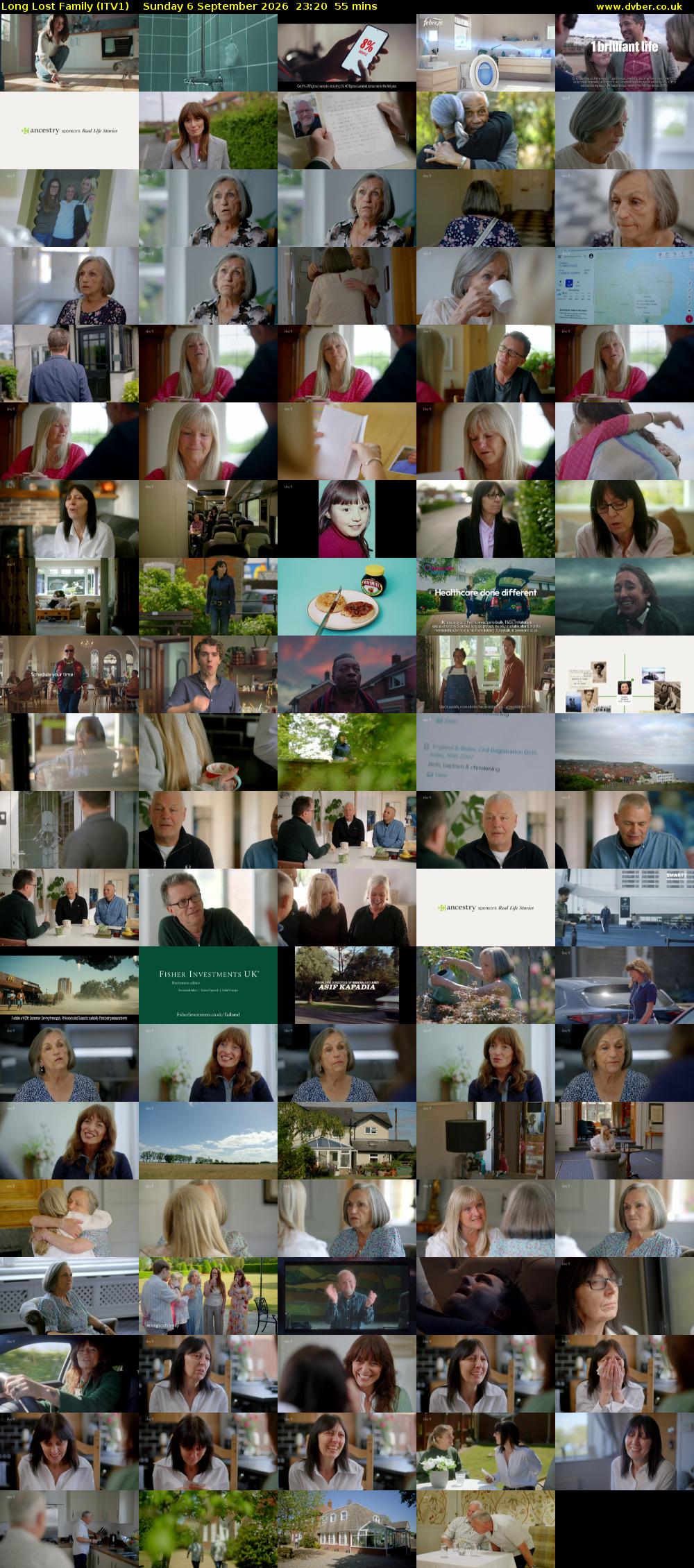 Long Lost Family (ITV1) Sunday 6 September 2026 23:20 - 00:15