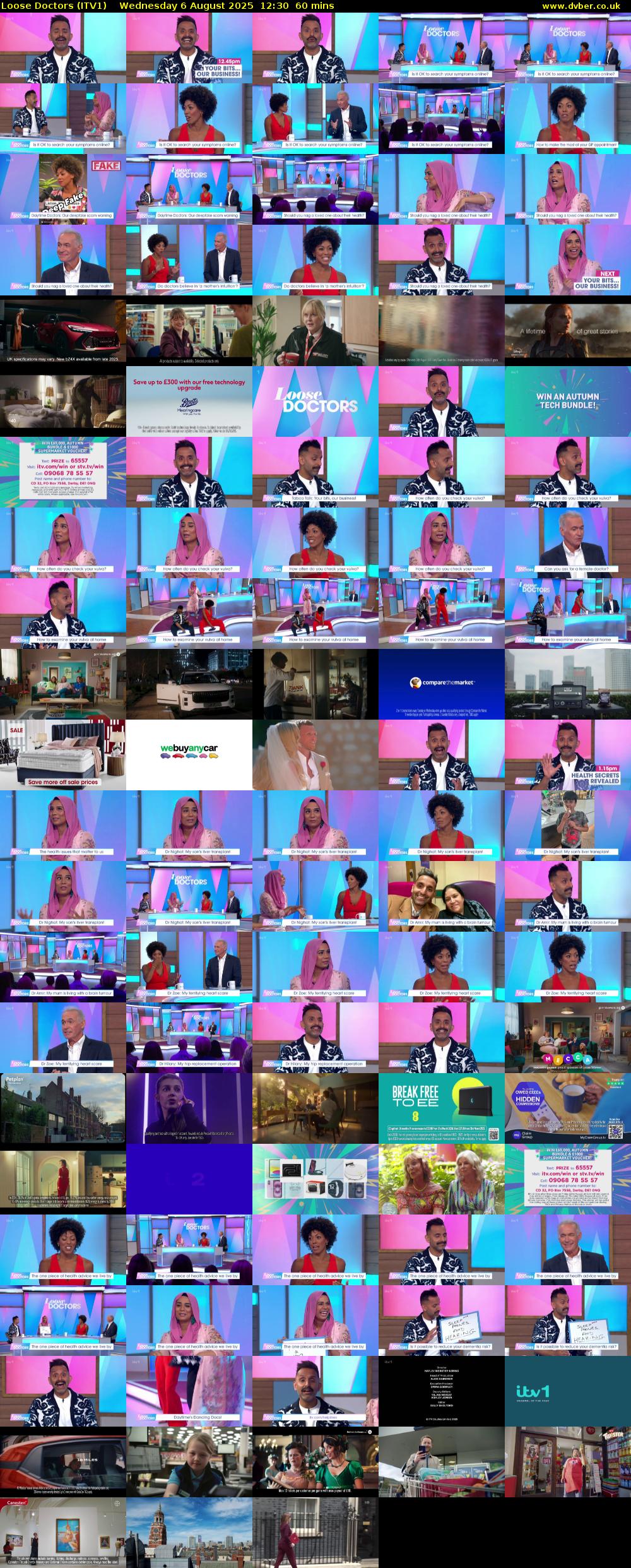 Loose Doctors (ITV1) Wednesday 6 August 2025 12:30 - 13:30