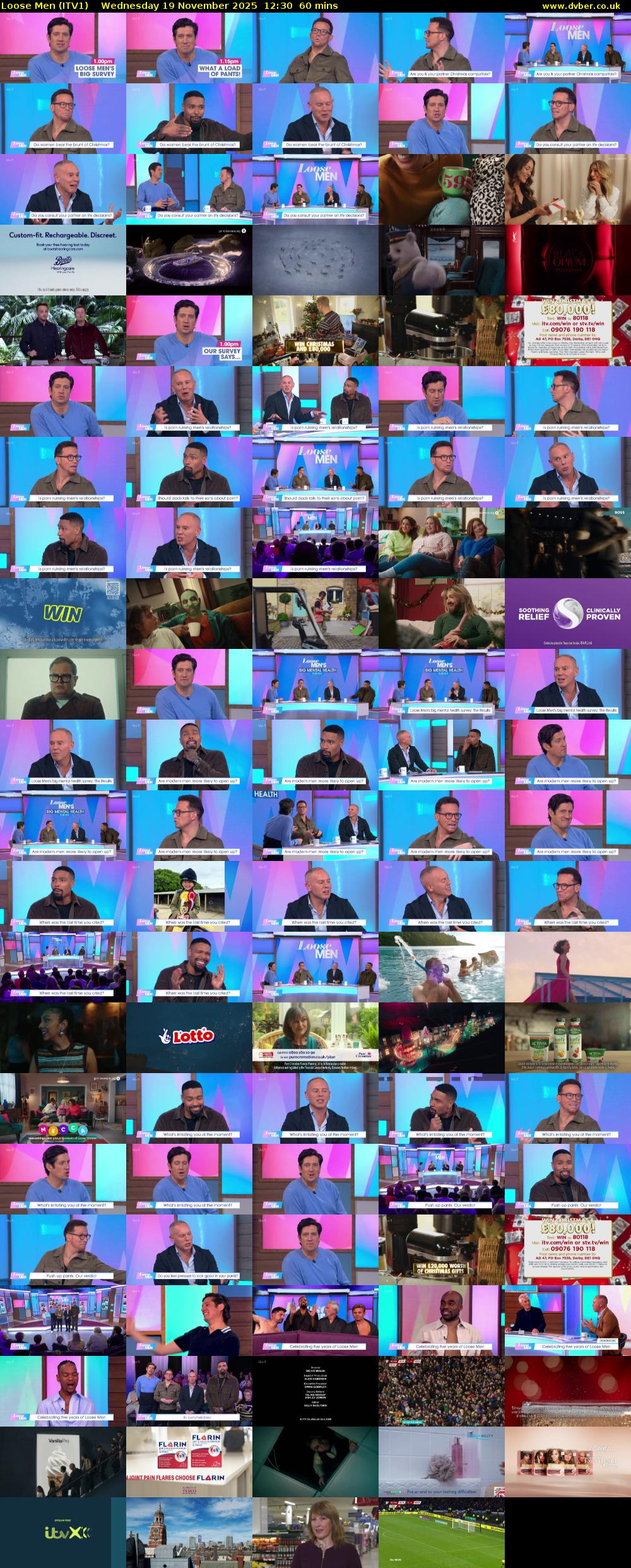 Loose Men (ITV1) Wednesday 19 November 2025 12:30 - 13:30