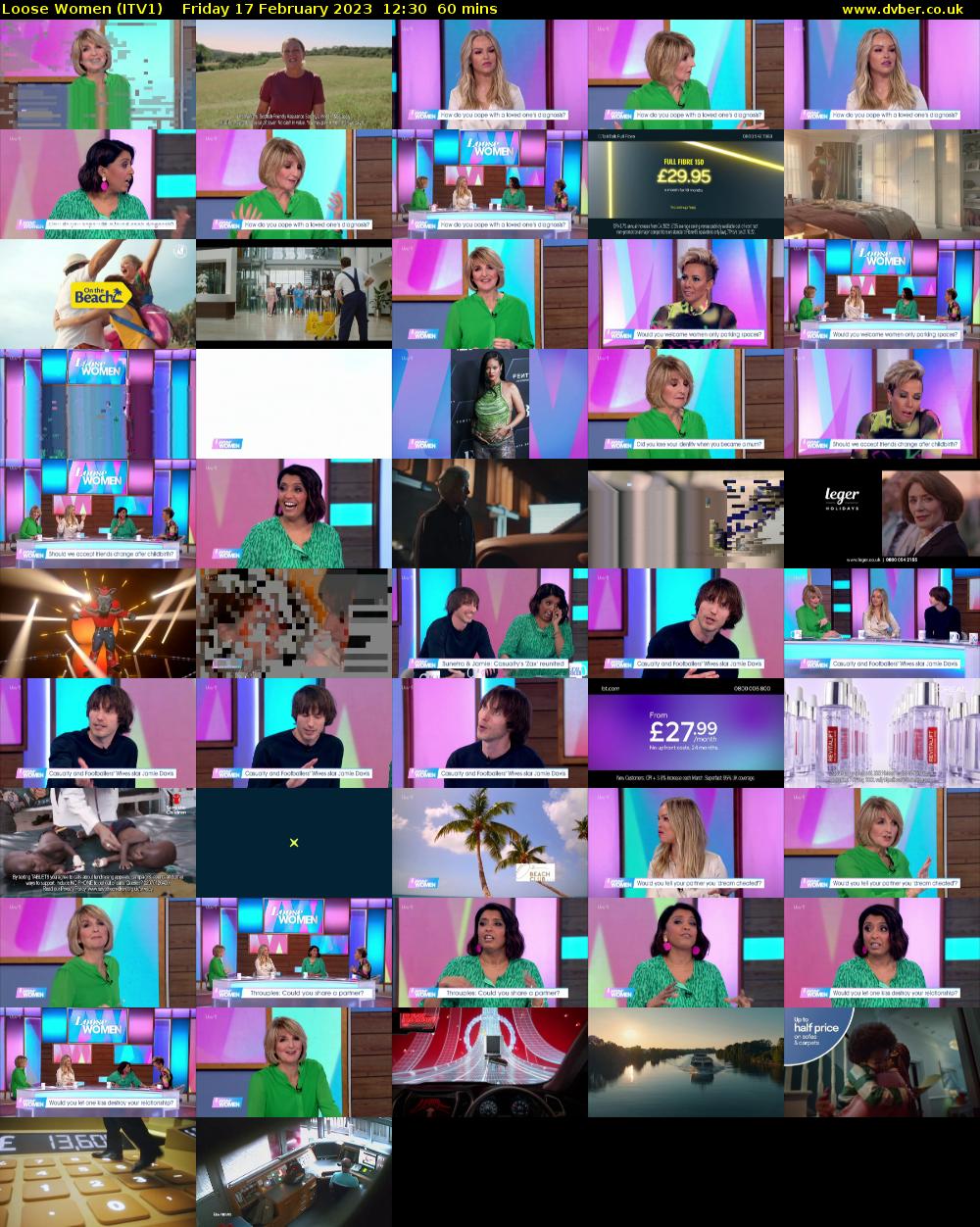 Loose Women (ITV1) Friday 17 February 2023 12:30 - 13:30