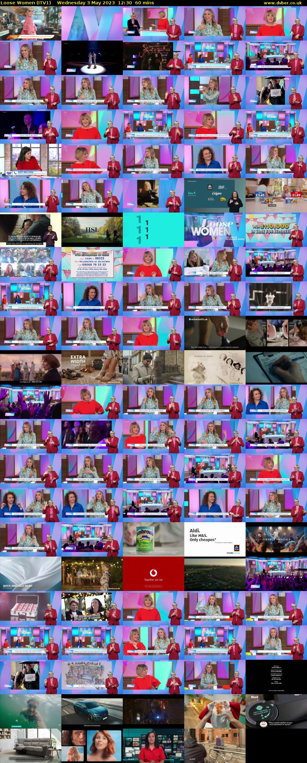 Loose Women (ITV1) Wednesday 3 May 2023 12:30 - 13:30
