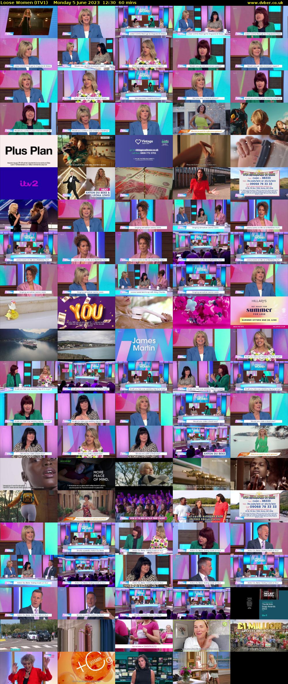 Loose Women (ITV1) Monday 5 June 2023 12:30 - 13:30