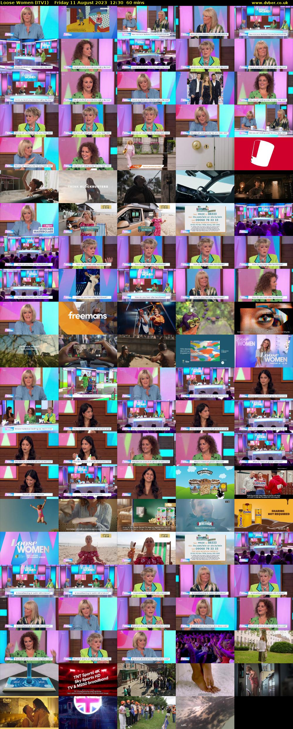 Loose Women (ITV1) Friday 11 August 2023 12:30 - 13:30