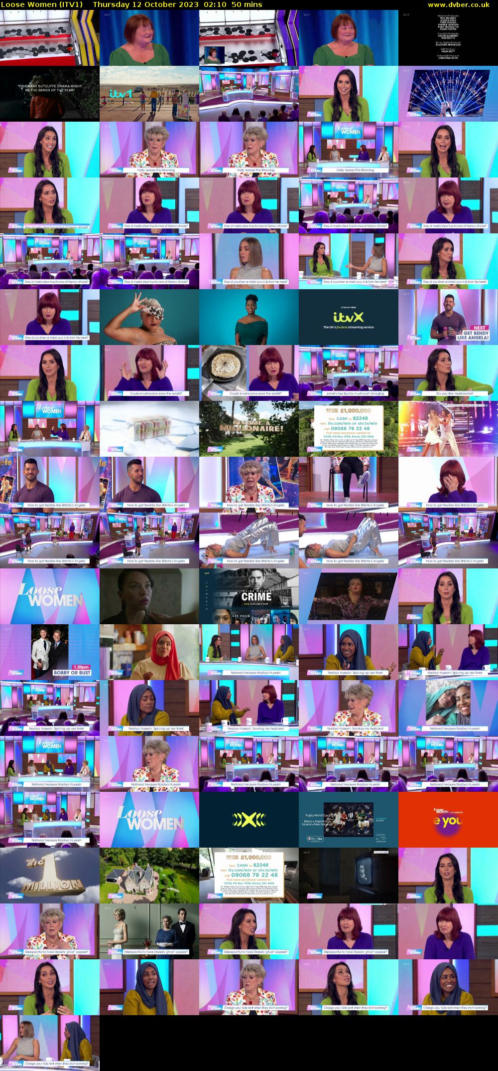 Loose Women (ITV1) Thursday 12 October 2023 02:10 - 03:00