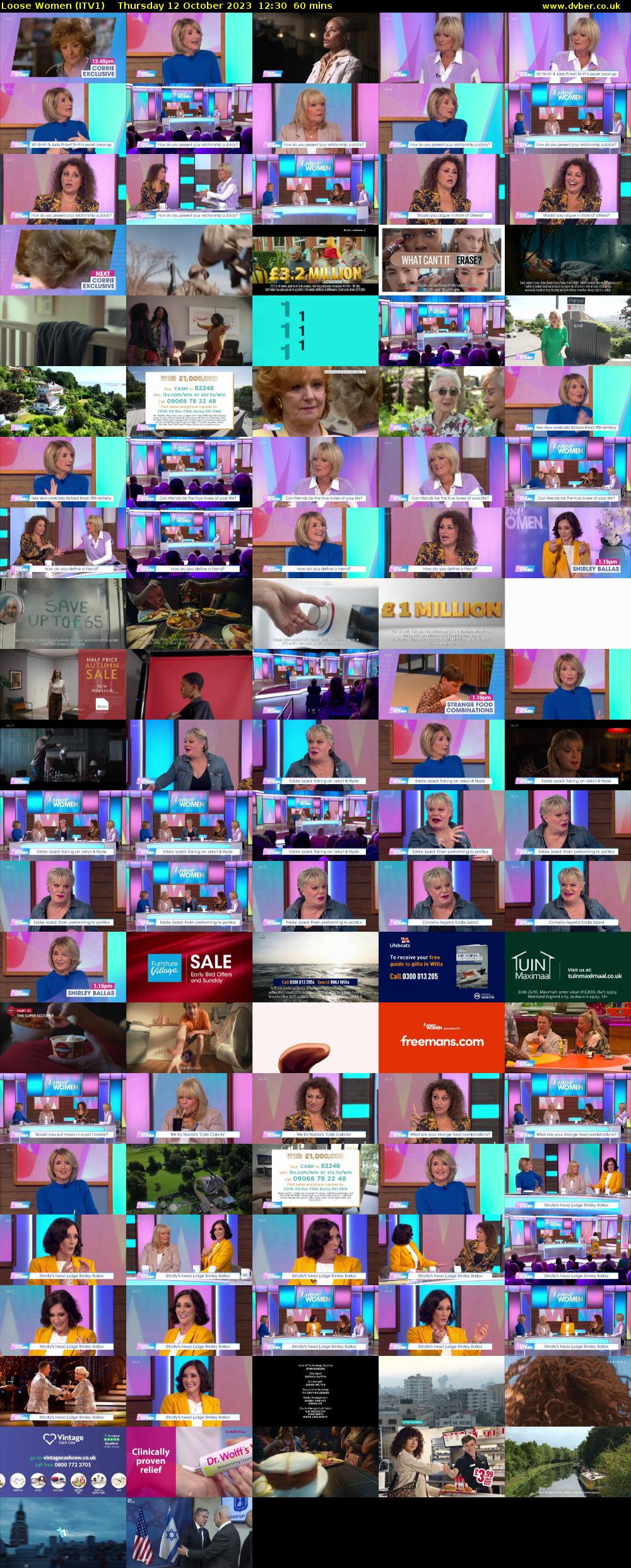 Loose Women (ITV1) Thursday 12 October 2023 12:30 - 13:30