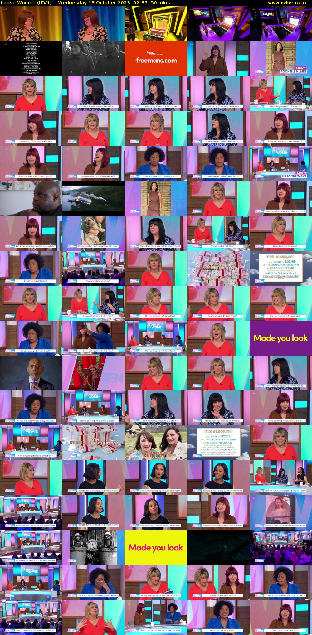Loose Women (ITV1) Wednesday 18 October 2023 02:35 - 03:25