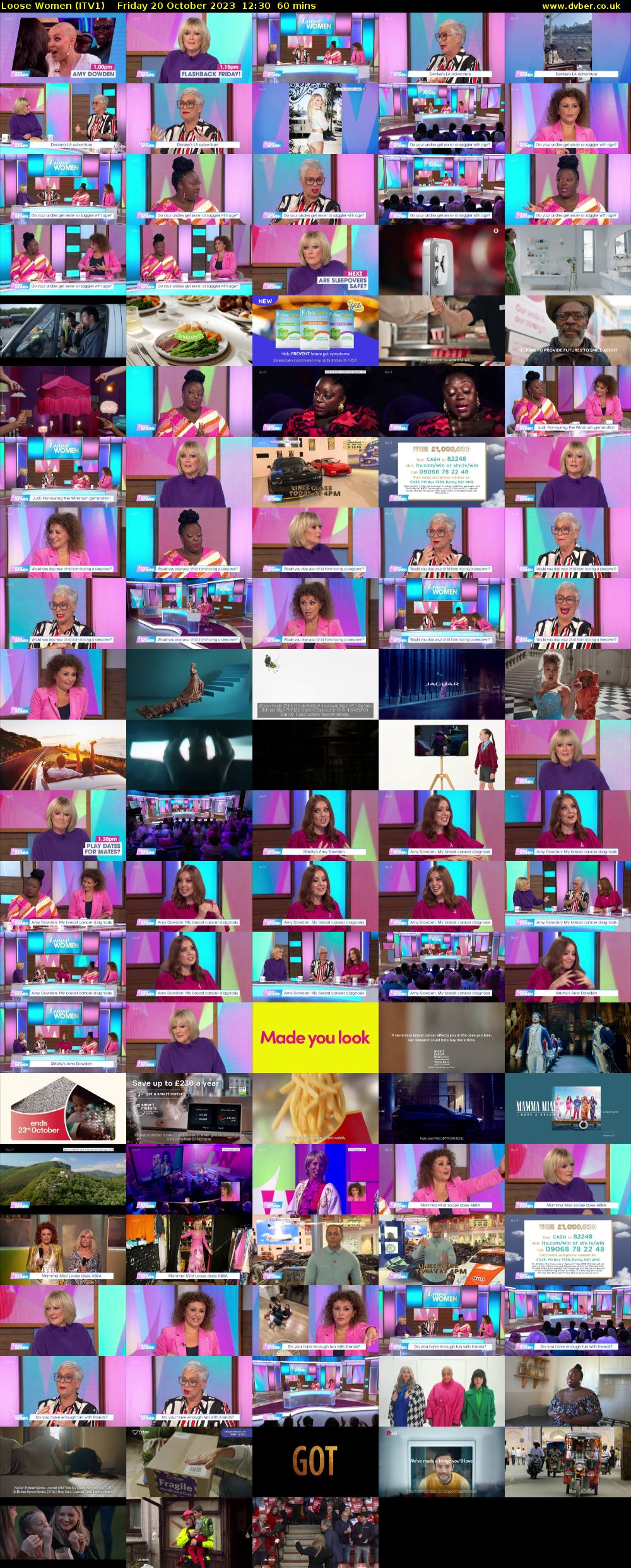 Loose Women (ITV1) Friday 20 October 2023 12:30 - 13:30