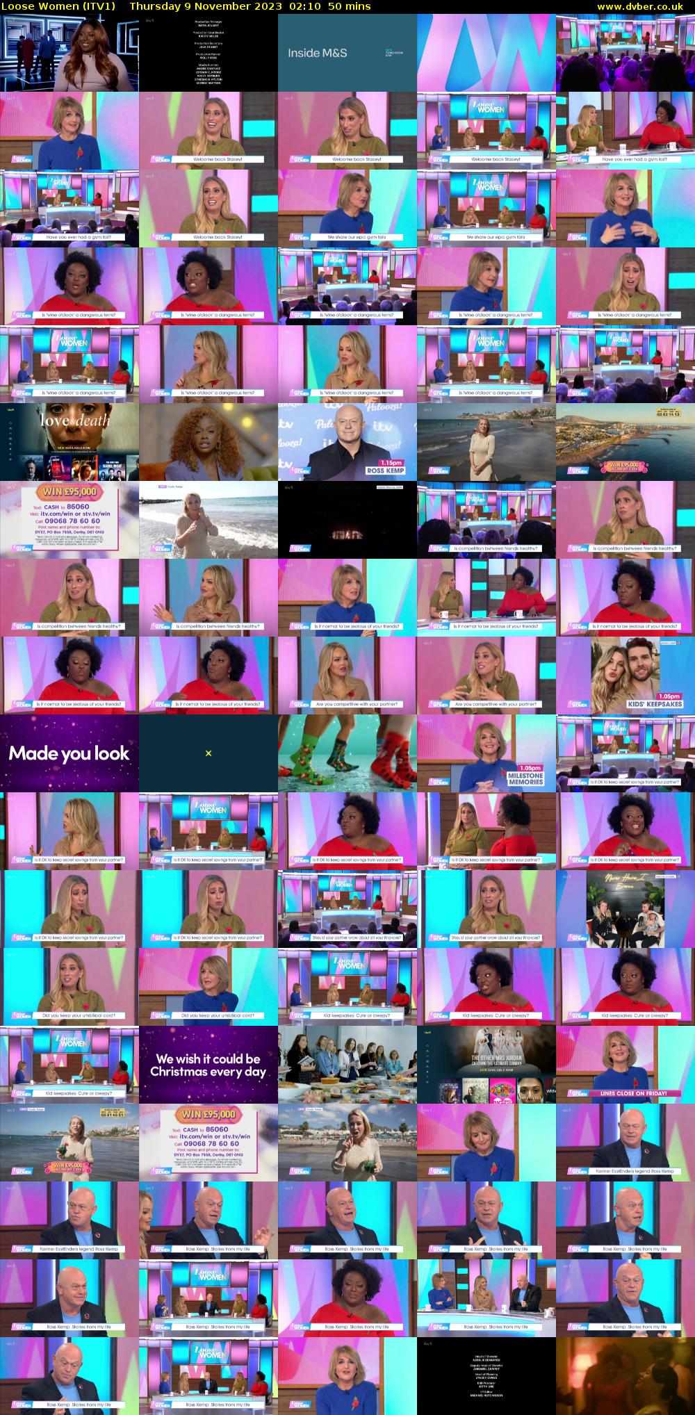 Loose Women (ITV1) Thursday 9 November 2023 02:10 - 03:00