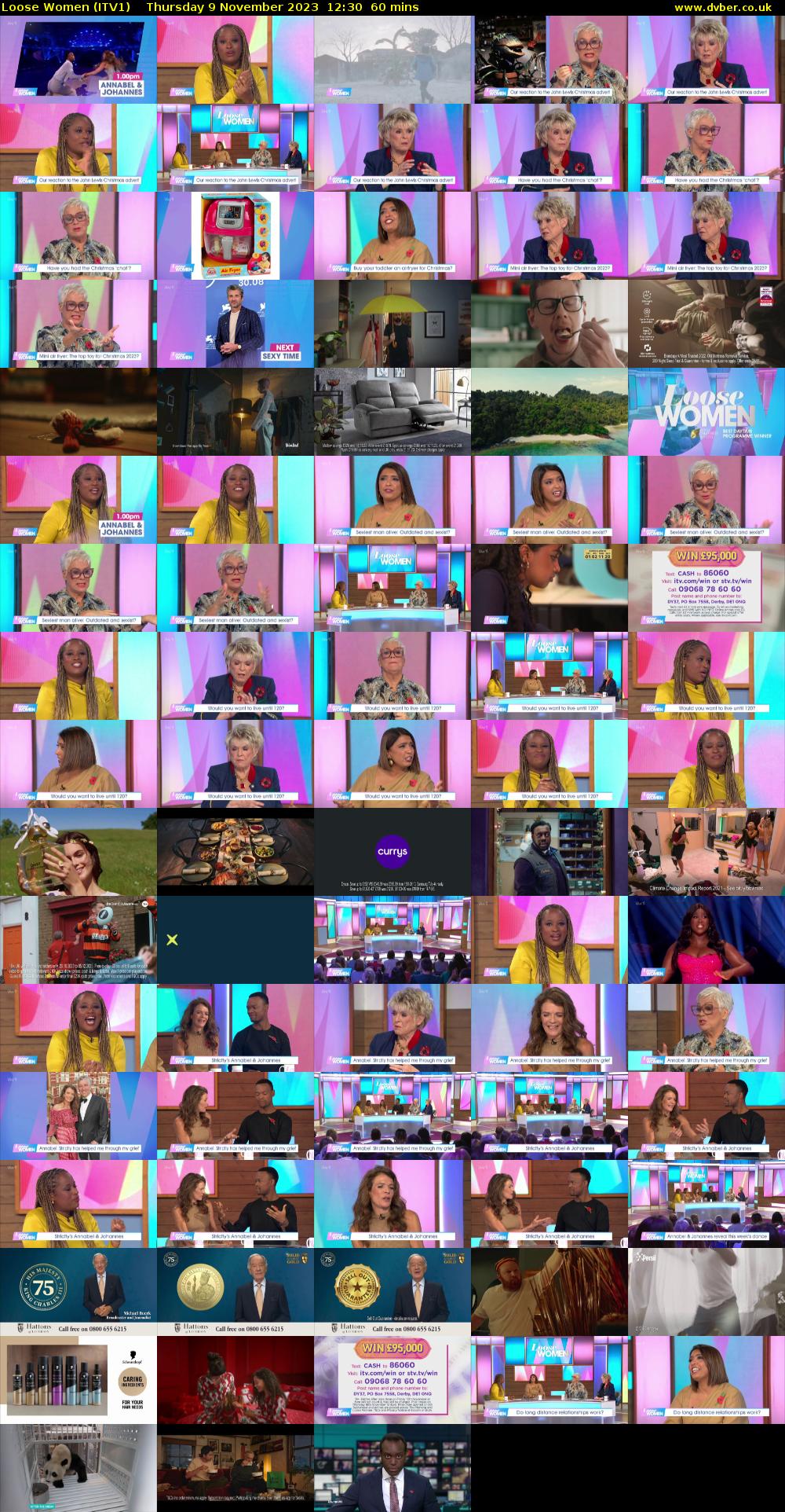 Loose Women (ITV1) Thursday 9 November 2023 12:30 - 13:30