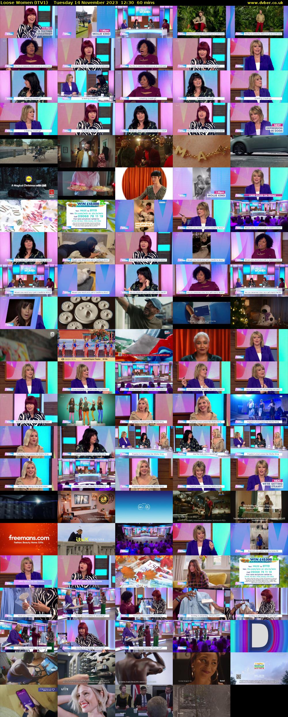 Loose Women (ITV1) Tuesday 14 November 2023 12:30 - 13:30