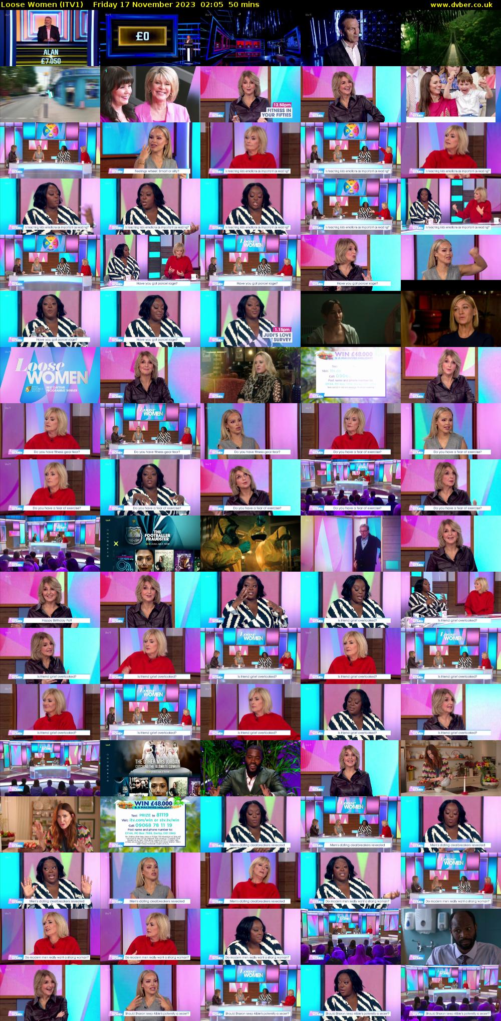 Loose Women (ITV1) Friday 17 November 2023 02:05 - 02:55