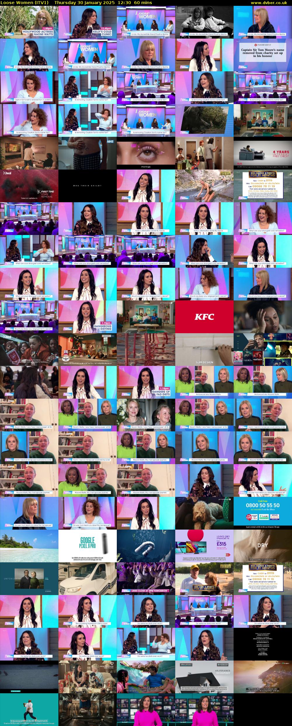 Loose Women (ITV1) Thursday 30 January 2025 12:30 - 13:30