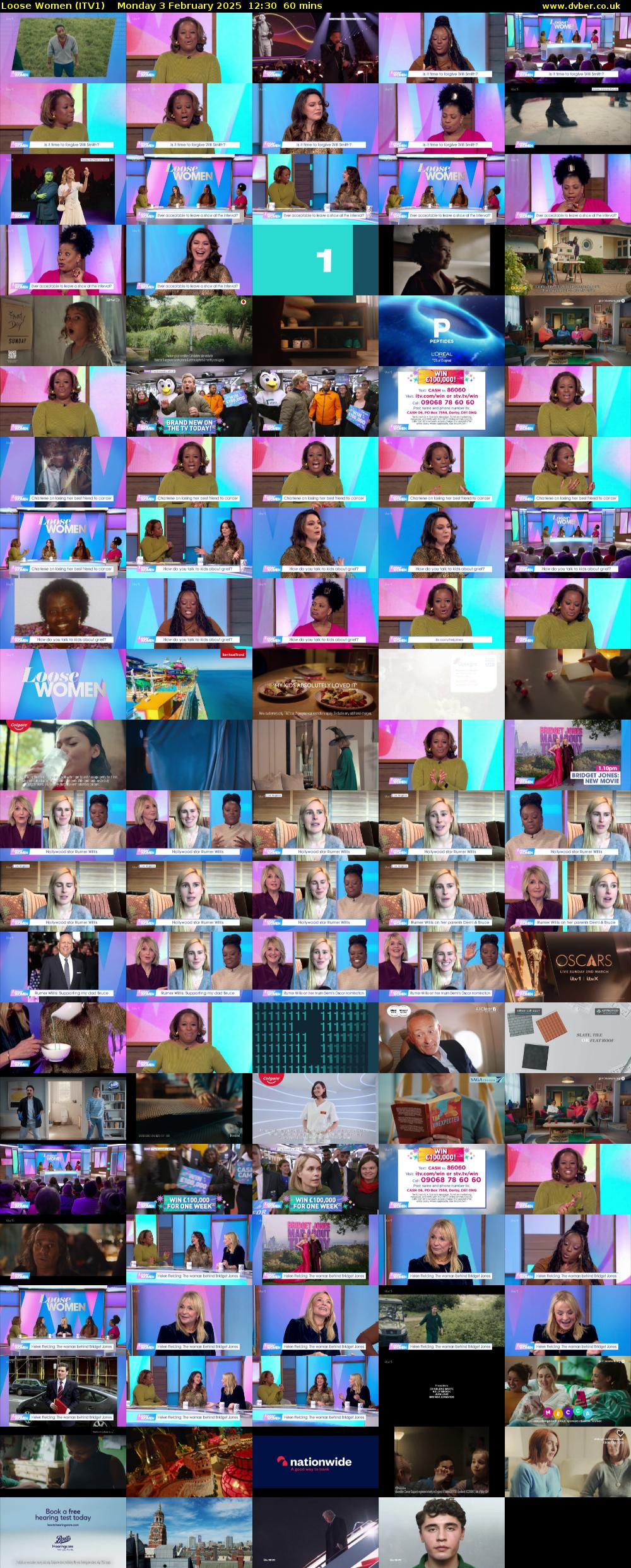 Loose Women (ITV1) Monday 3 February 2025 12:30 - 13:30