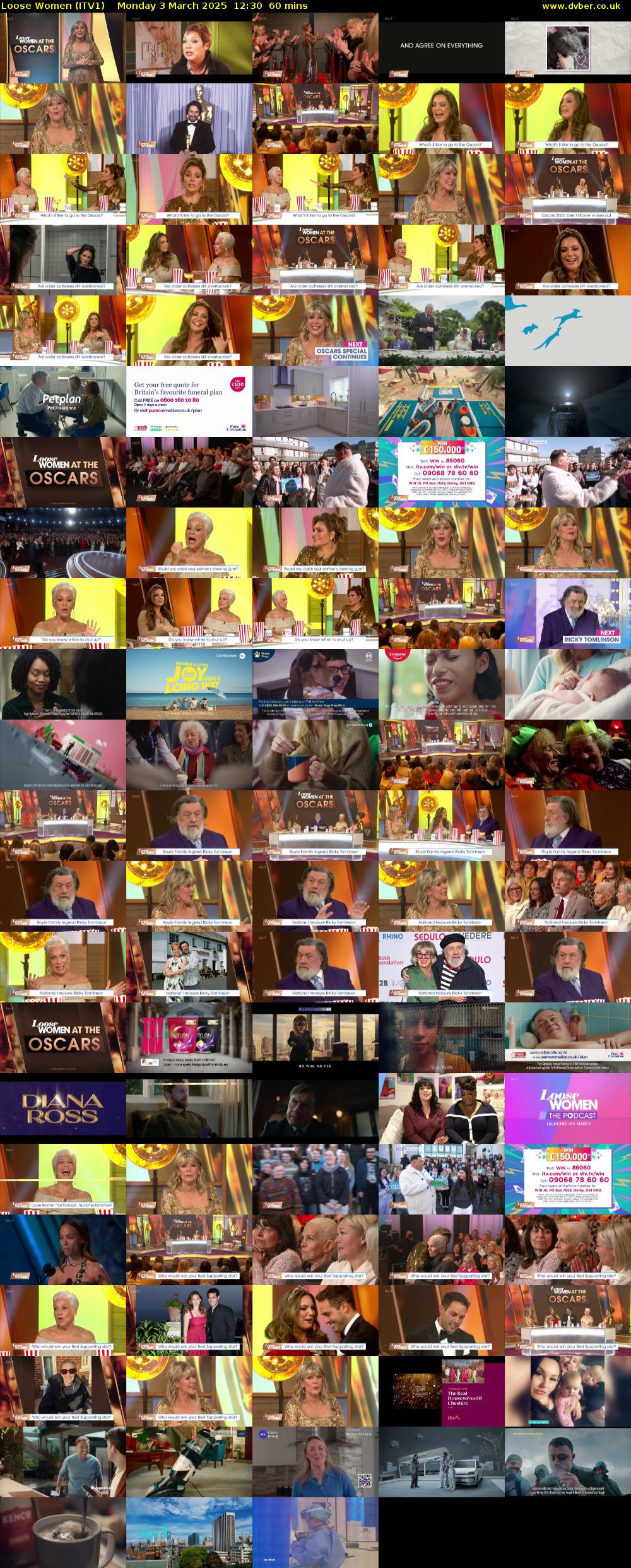 Loose Women (ITV1) Monday 3 March 2025 12:30 - 13:30