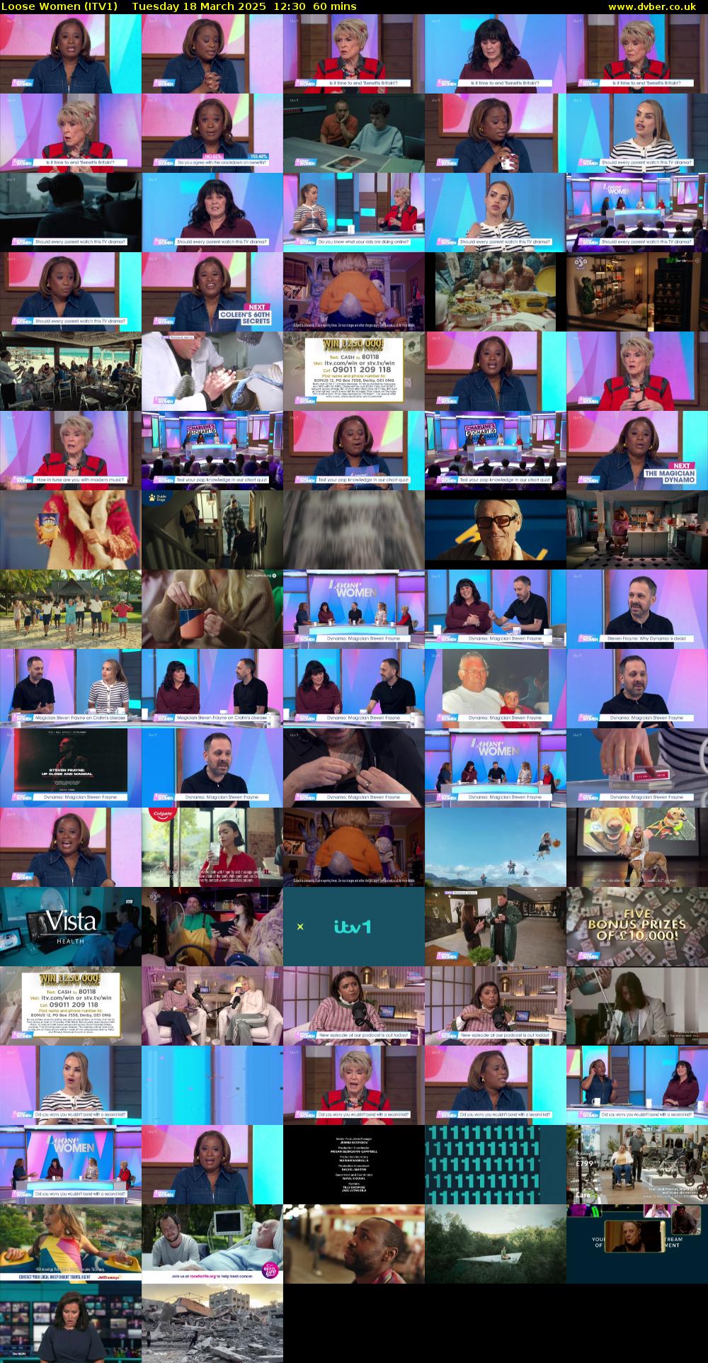 Loose Women (ITV1) Tuesday 18 March 2025 12:30 - 13:30