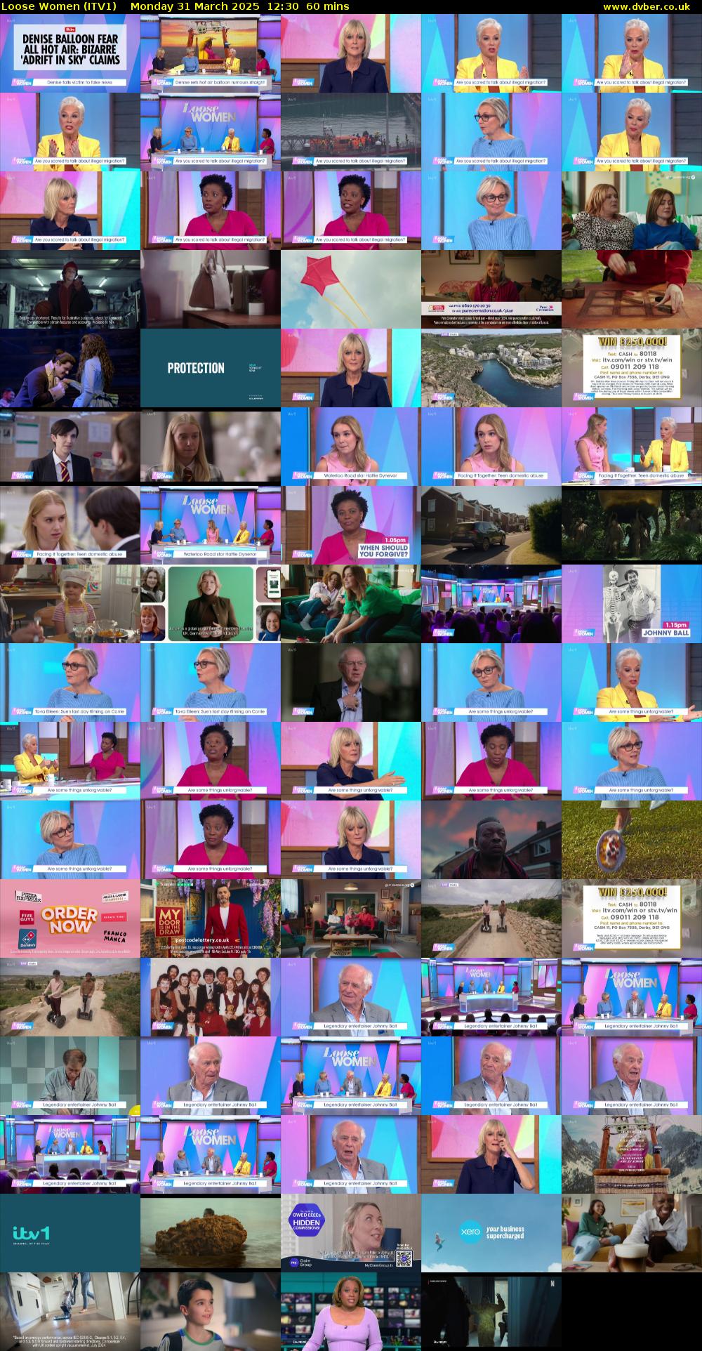 Loose Women (ITV1) Monday 31 March 2025 12:30 - 13:30