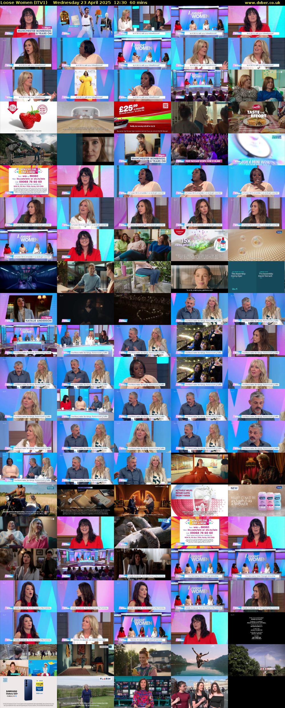 Loose Women (ITV1) Wednesday 23 April 2025 12:30 - 13:30