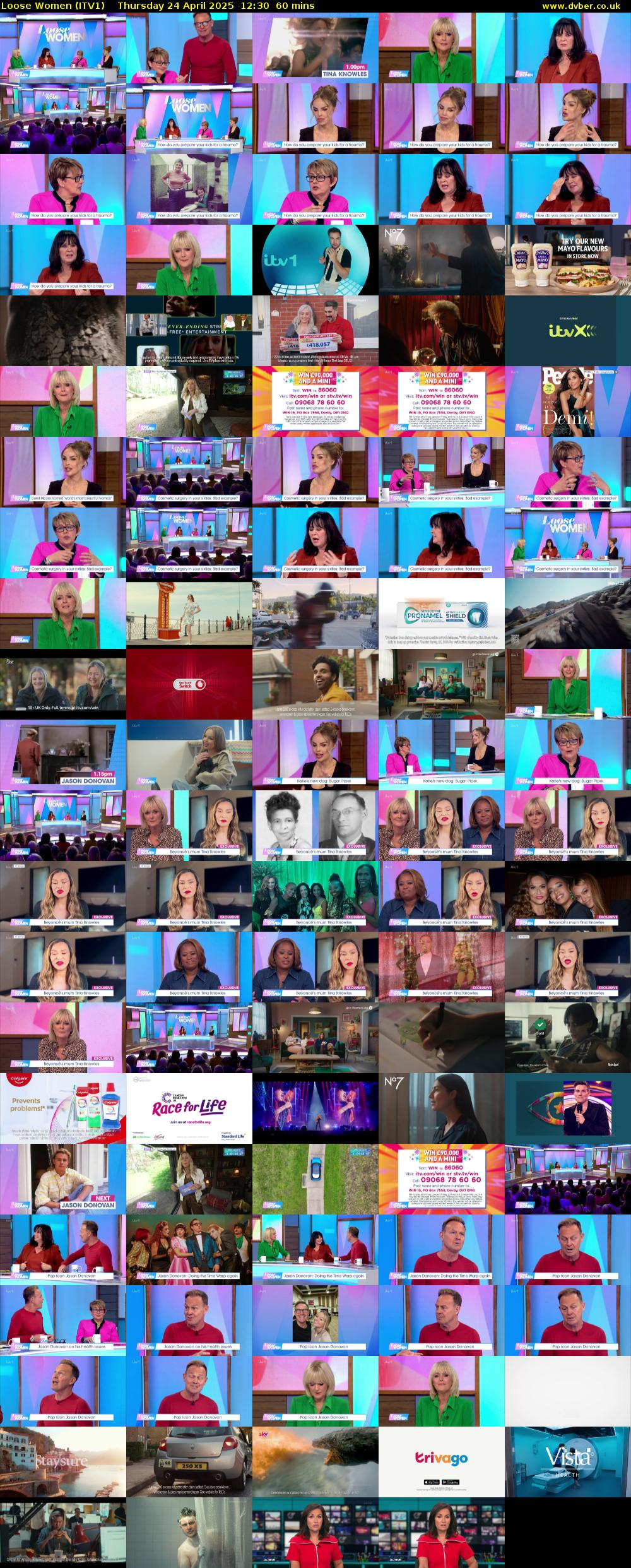 Loose Women (ITV1) Thursday 24 April 2025 12:30 - 13:30