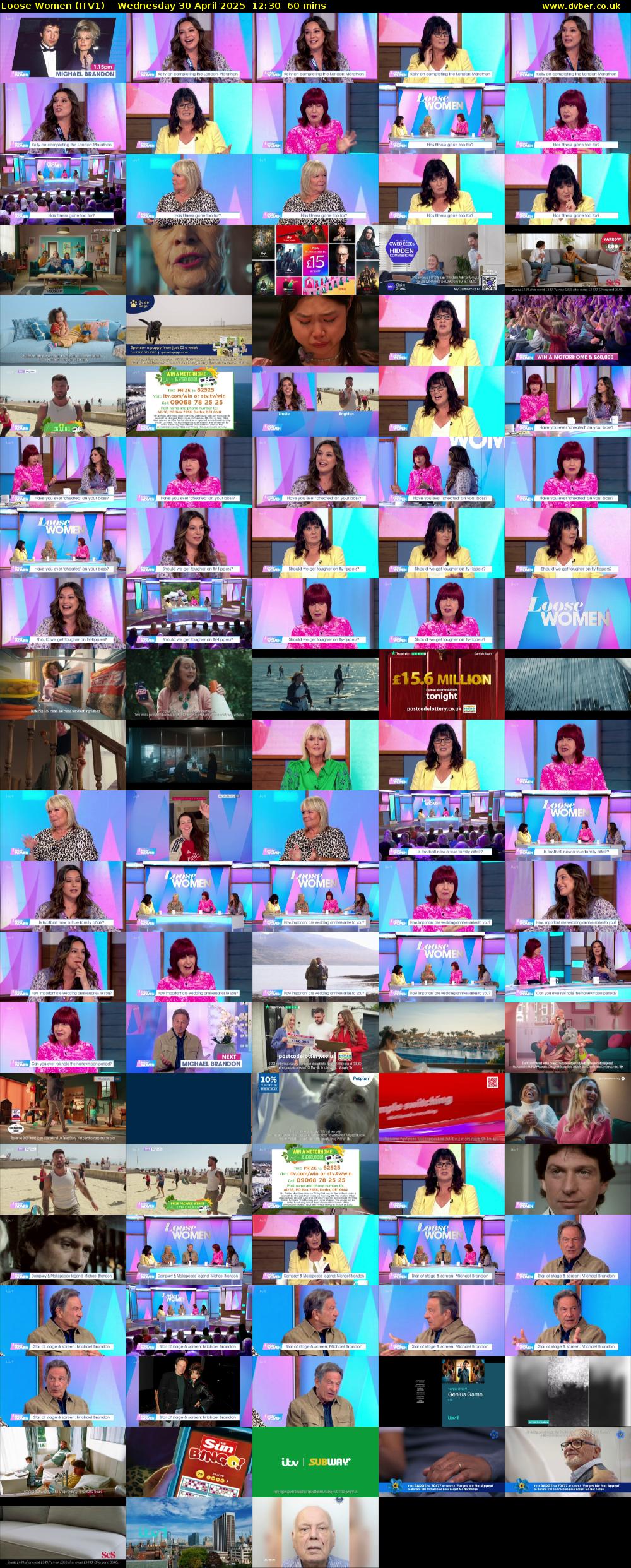 Loose Women (ITV1) Wednesday 30 April 2025 12:30 - 13:30