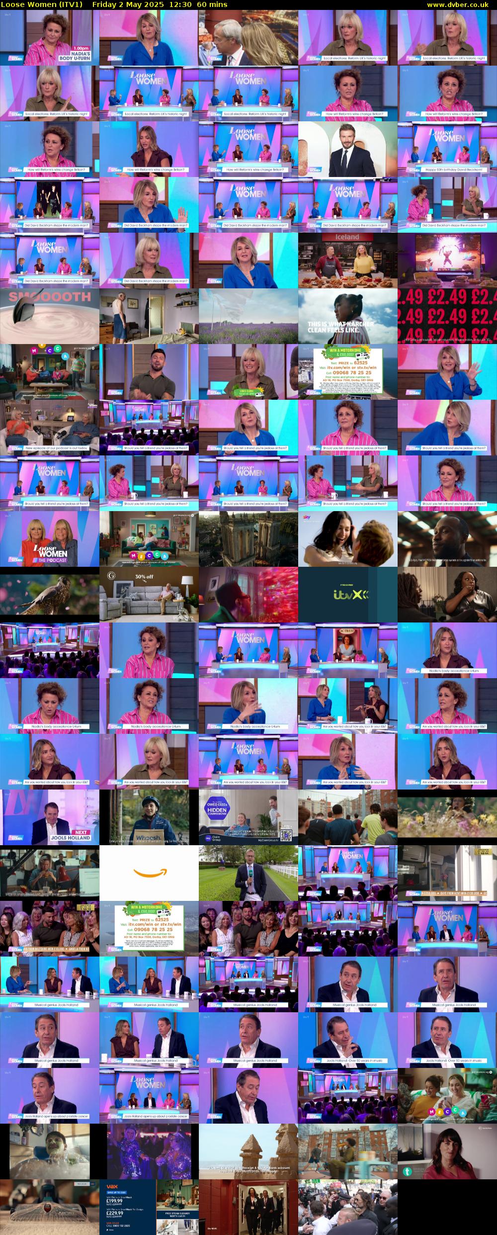 Loose Women (ITV1) Friday 2 May 2025 12:30 - 13:30