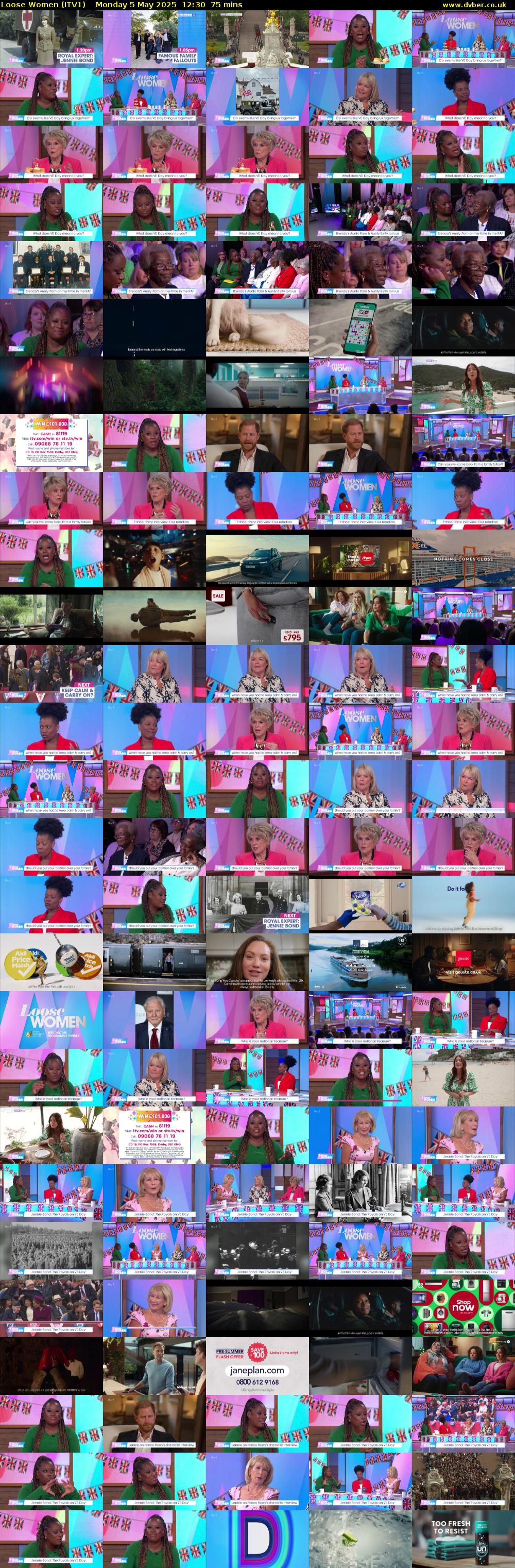Loose Women (ITV1) Monday 5 May 2025 12:30 - 13:45