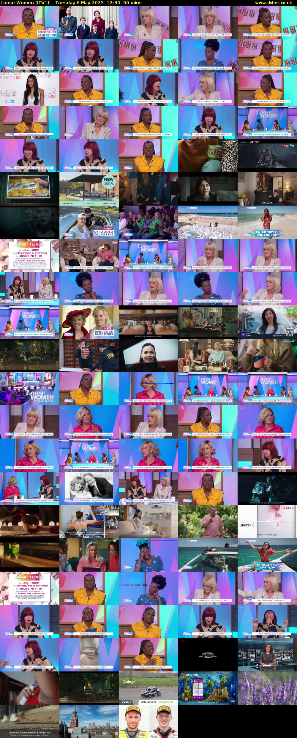 Loose Women (ITV1) Tuesday 6 May 2025 12:30 - 13:30