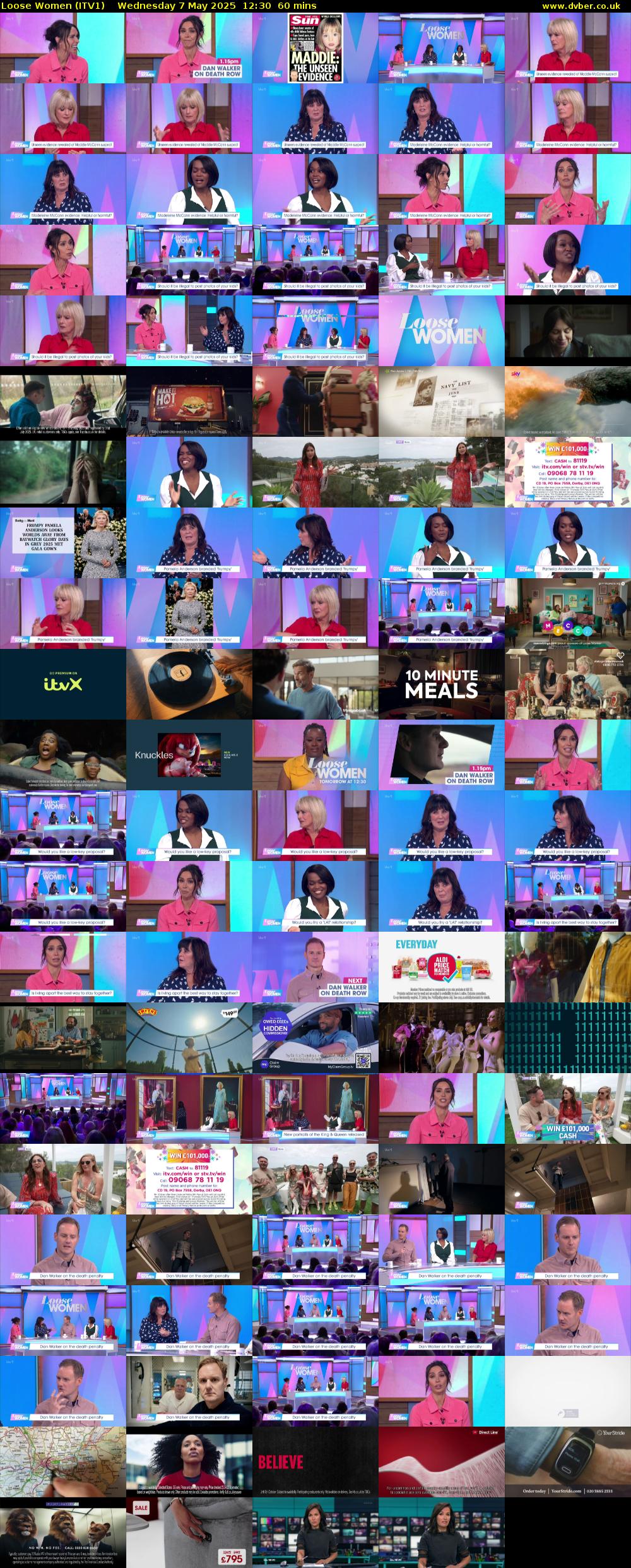 Loose Women (ITV1) Wednesday 7 May 2025 12:30 - 13:30