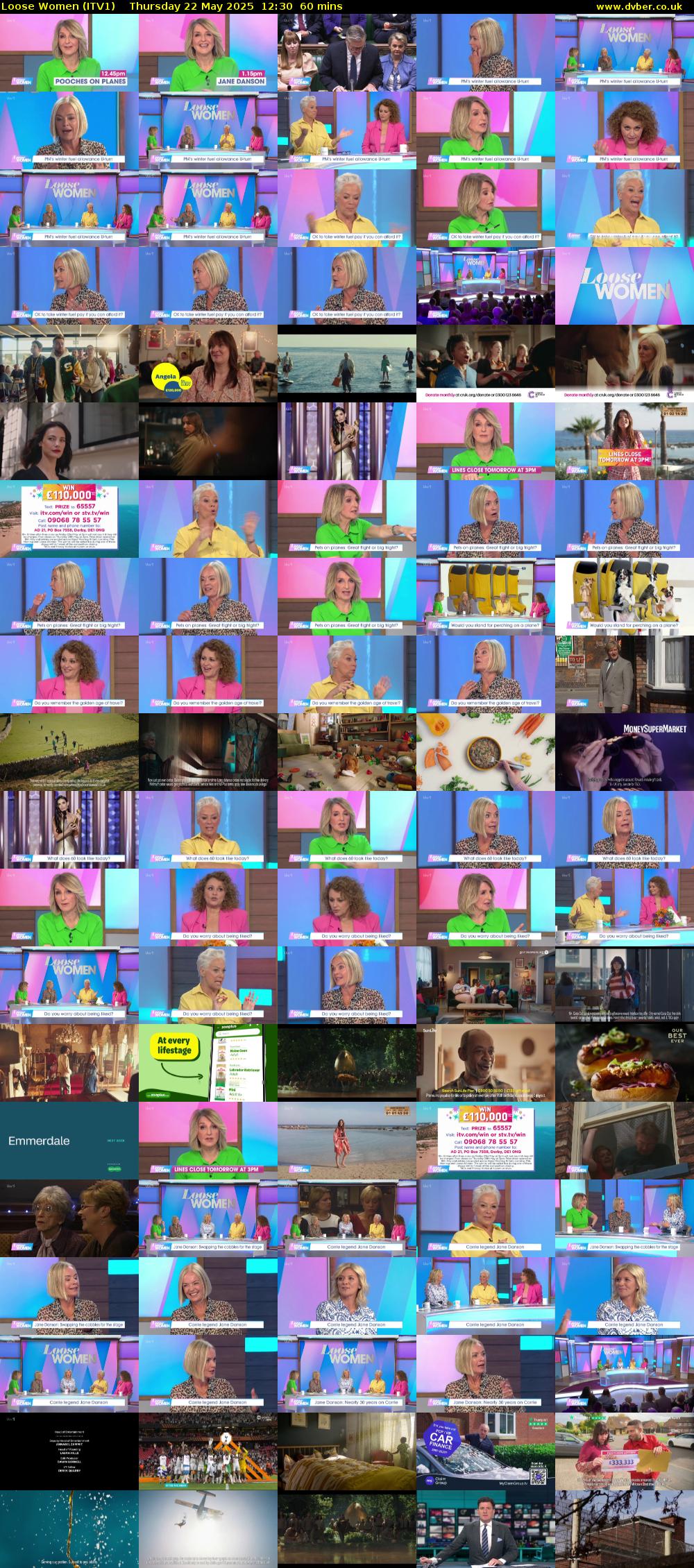 Loose Women (ITV1) Thursday 22 May 2025 12:30 - 13:30