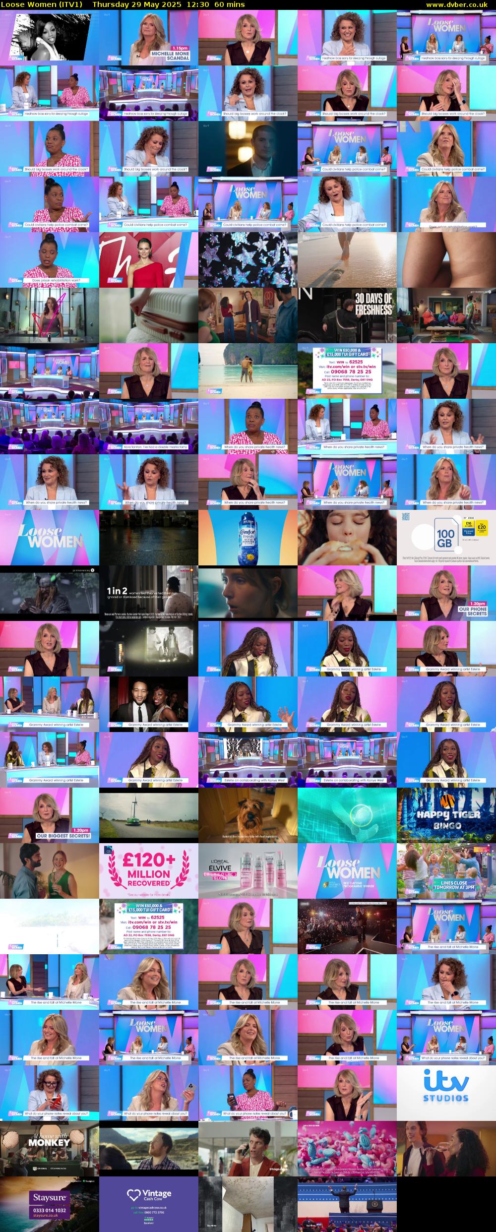 Loose Women (ITV1) Thursday 29 May 2025 12:30 - 13:30